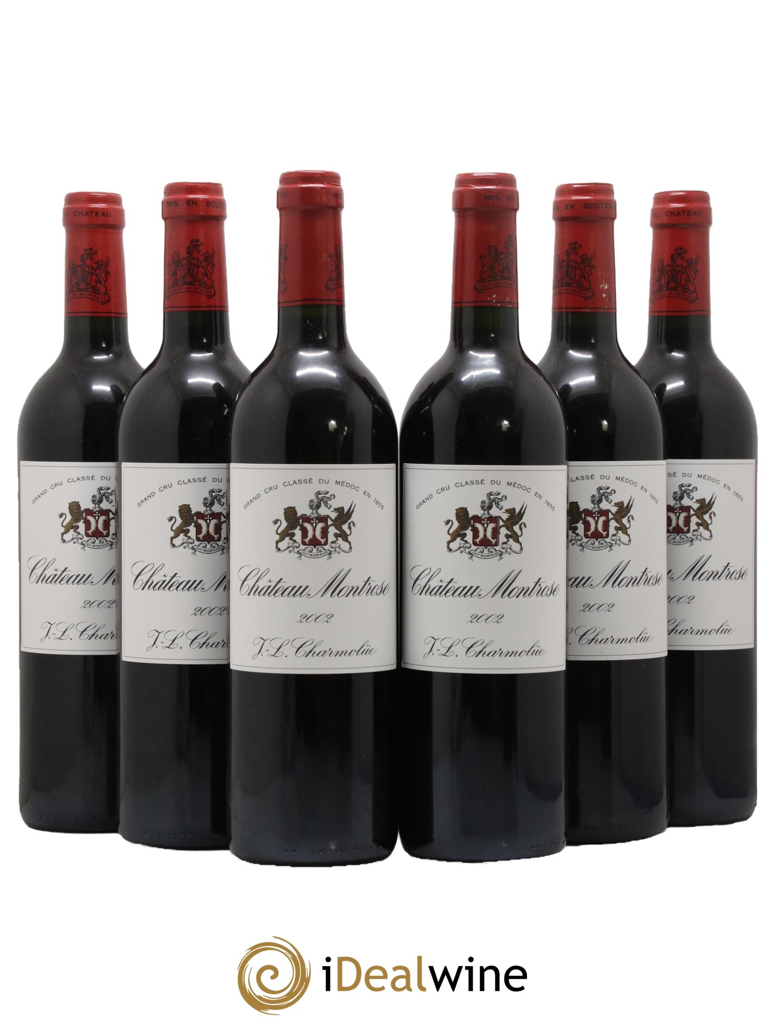 Château Montrose 2ème Grand Cru Classé 2002 - Lot de 6 bouteilles - 0