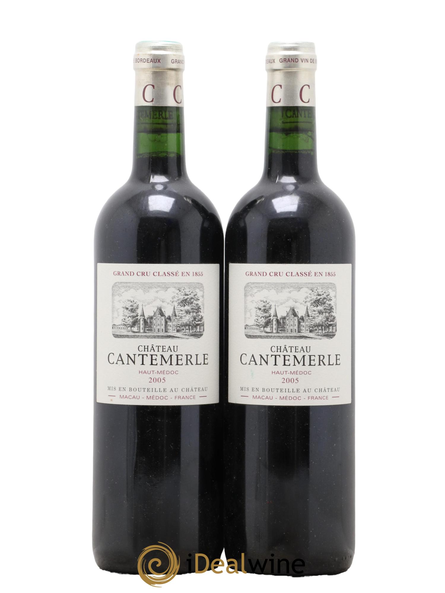 Château Cantemerle 5ème Grand Cru Classé 2005 - Lot de 2 bouteilles - 0