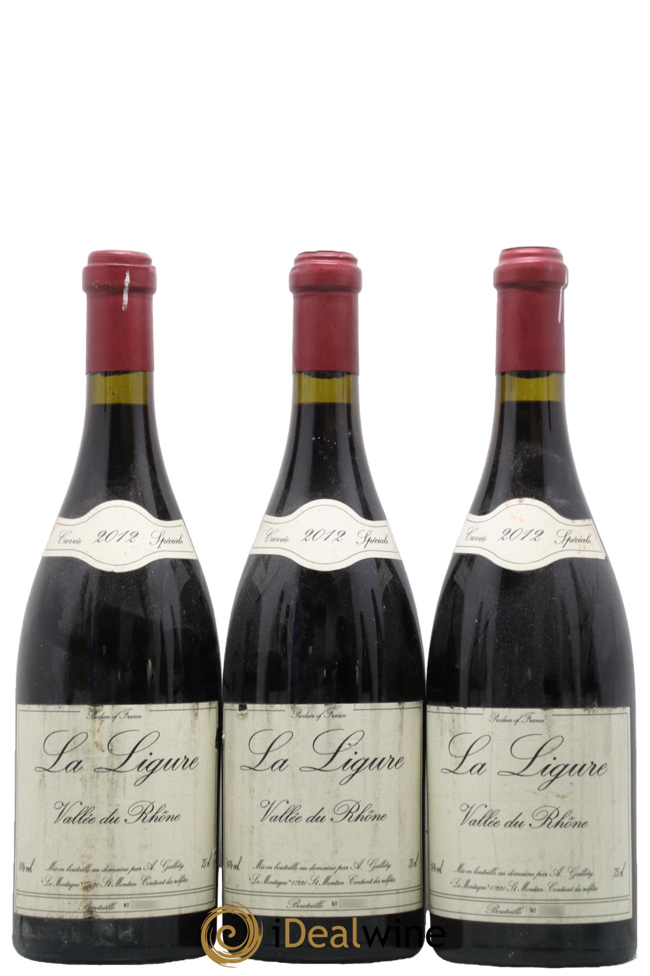 Côtes du Vivarais La Ligure Gallety (Domaine) 2012 - Lot de 3 bouteilles - 0