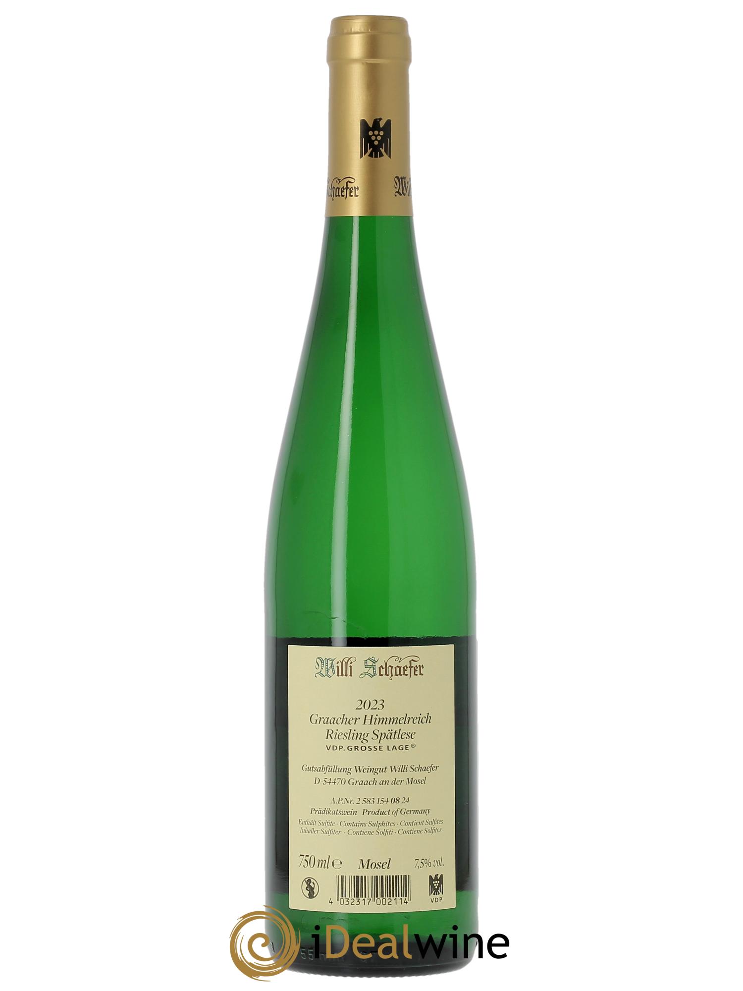 Riesling Willi Schaefer Graacher Himmelreich Spatlese   2023 - Lot of 1 bottle - 1