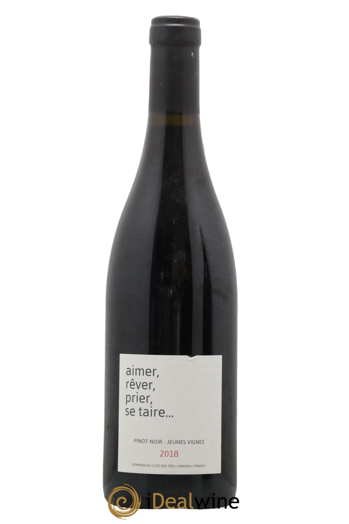 IGP Côtes Catalanes Clos des Fées Aimer, Rêver,Prier, Se taire Hervé Bizeul 2018 - Lot of 1 bottle - 0