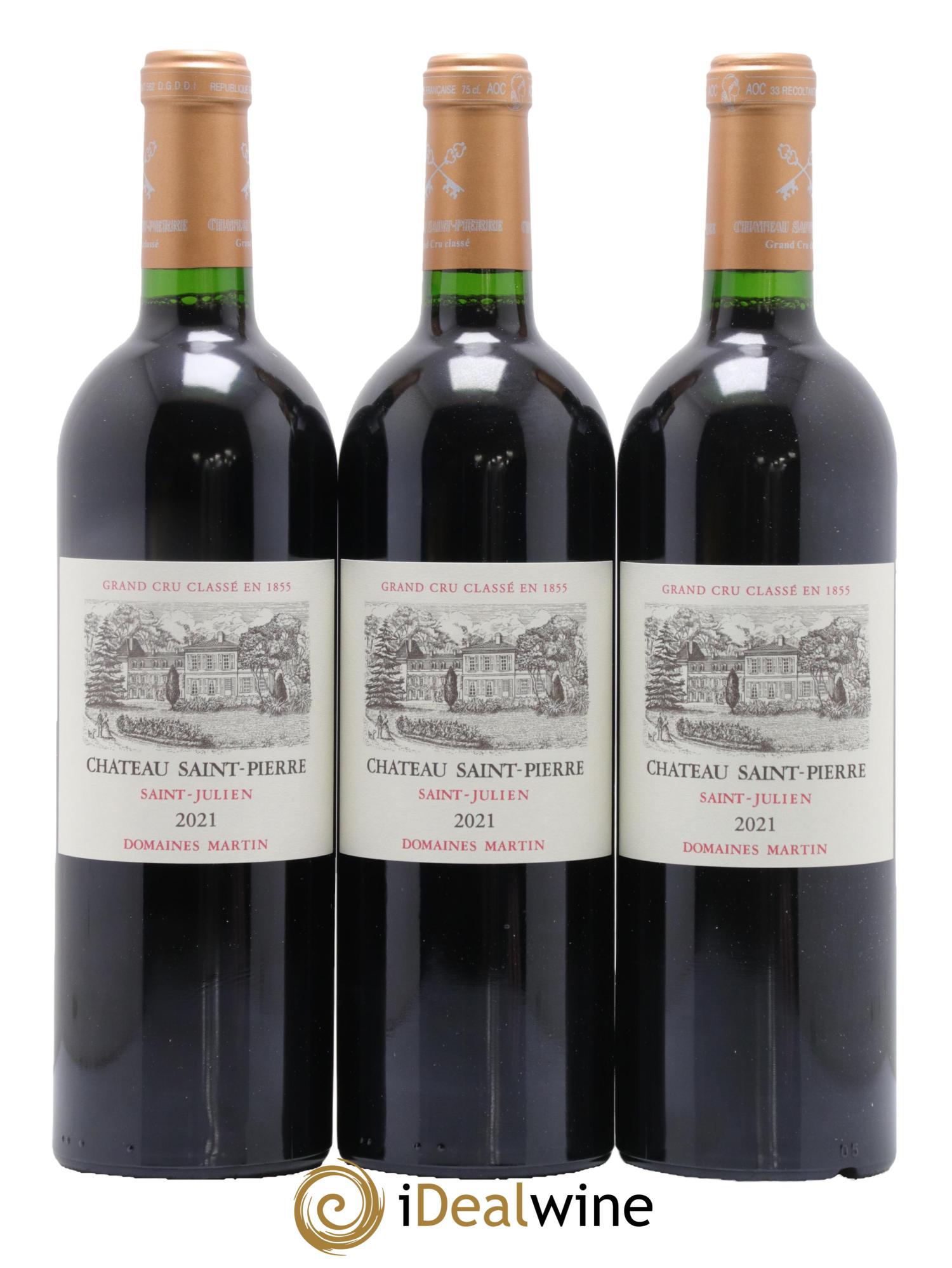 Château Saint-Pierre 4ème Grand Cru Classé 2021 - Lot of 6 bottles - 1