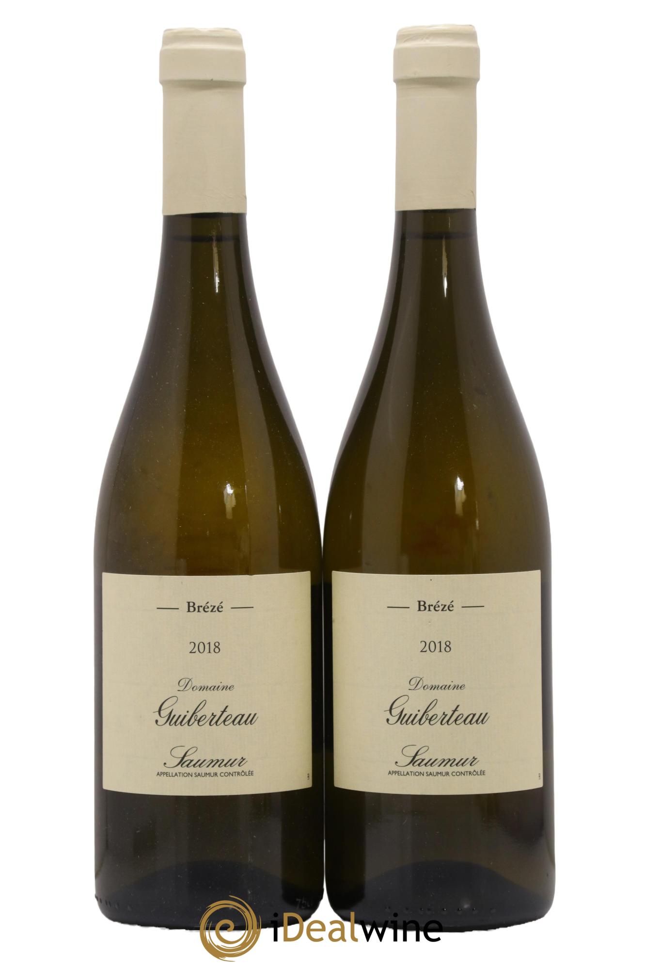 Saumur Brézé Domaine Guiberteau  2018 - Lotto di 2 bottiglie - 0