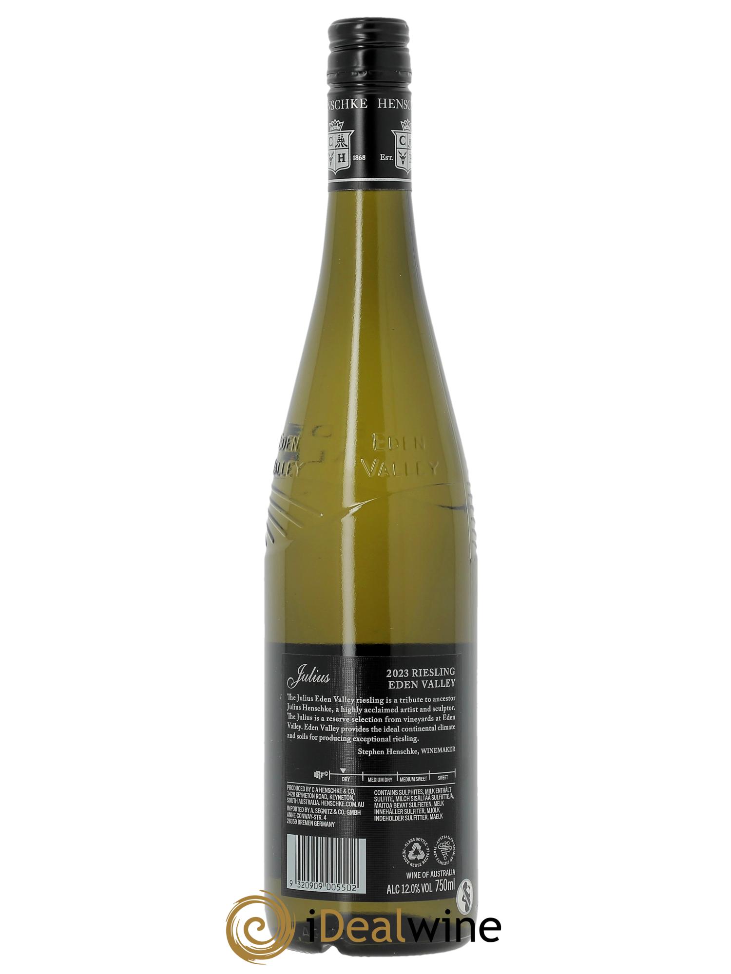 Riesling Julius Eden Valley Henschke  2023 - Lotto di 1 bottiglia - 1