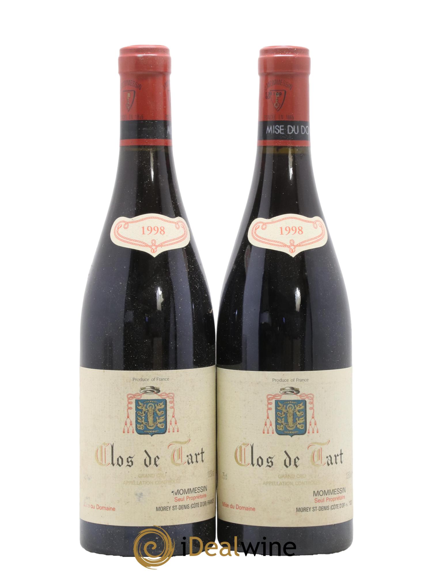 Clos de Tart Grand Cru Mommessin 1998 - Posten von 2 Flaschen - 0