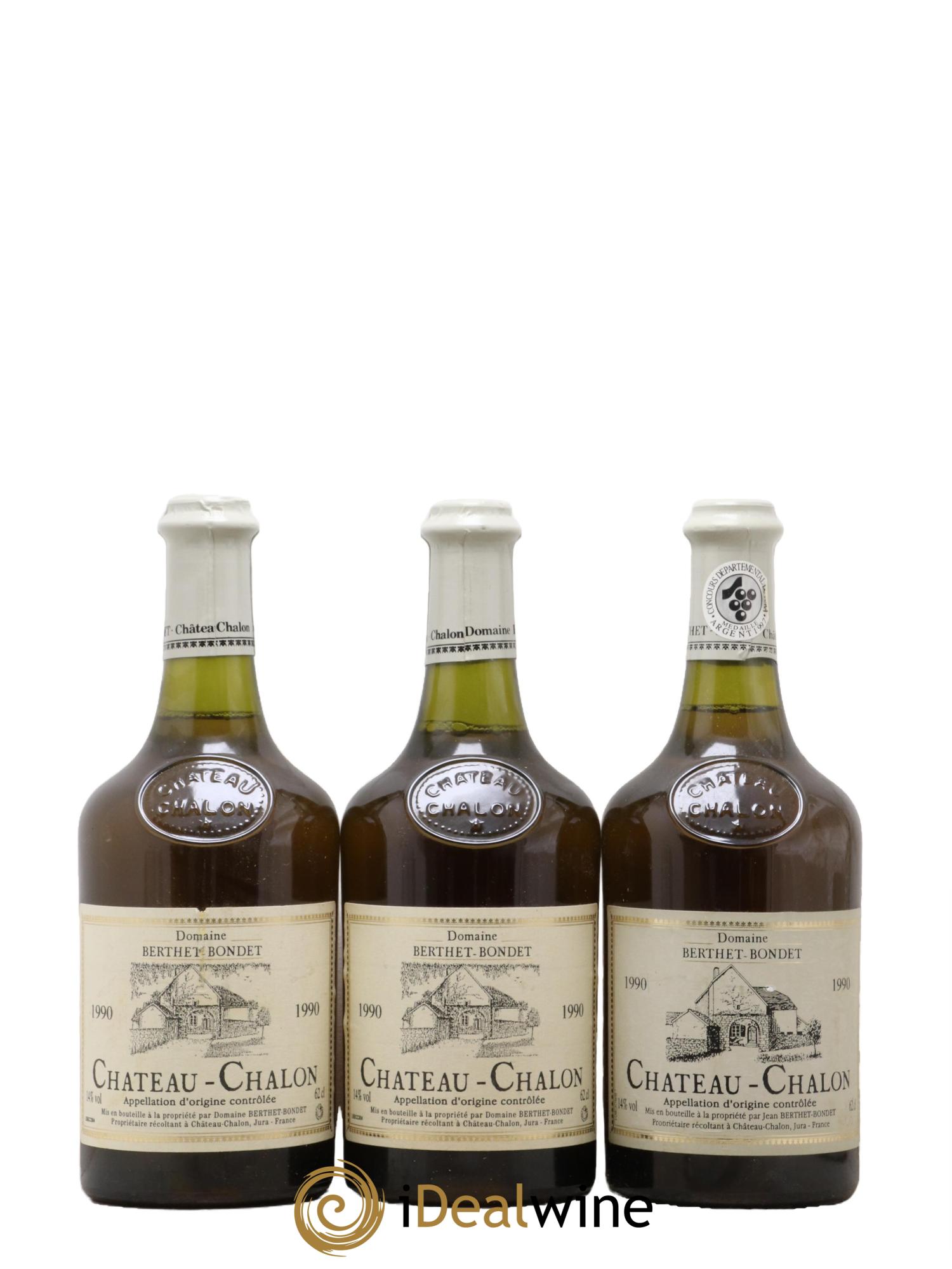 Château-Chalon Berthet-Bondet 1990 - Posten von 3 Clavelin - 0