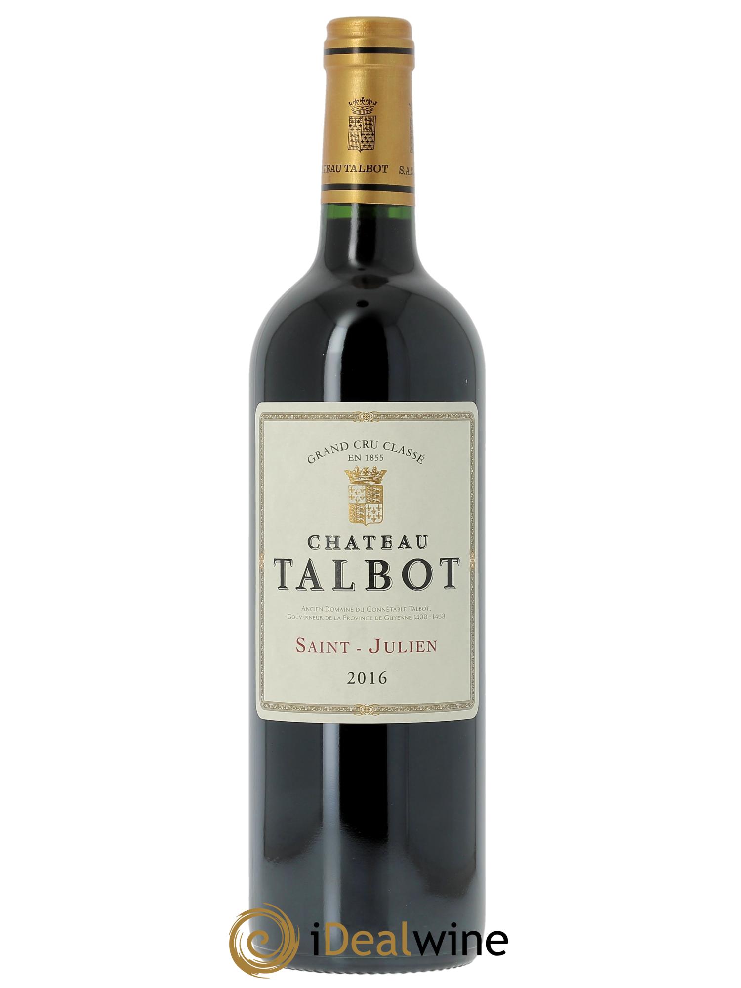 Château Talbot 4ème Grand Cru Classé  2016 - Lot of 1 bottle - 0