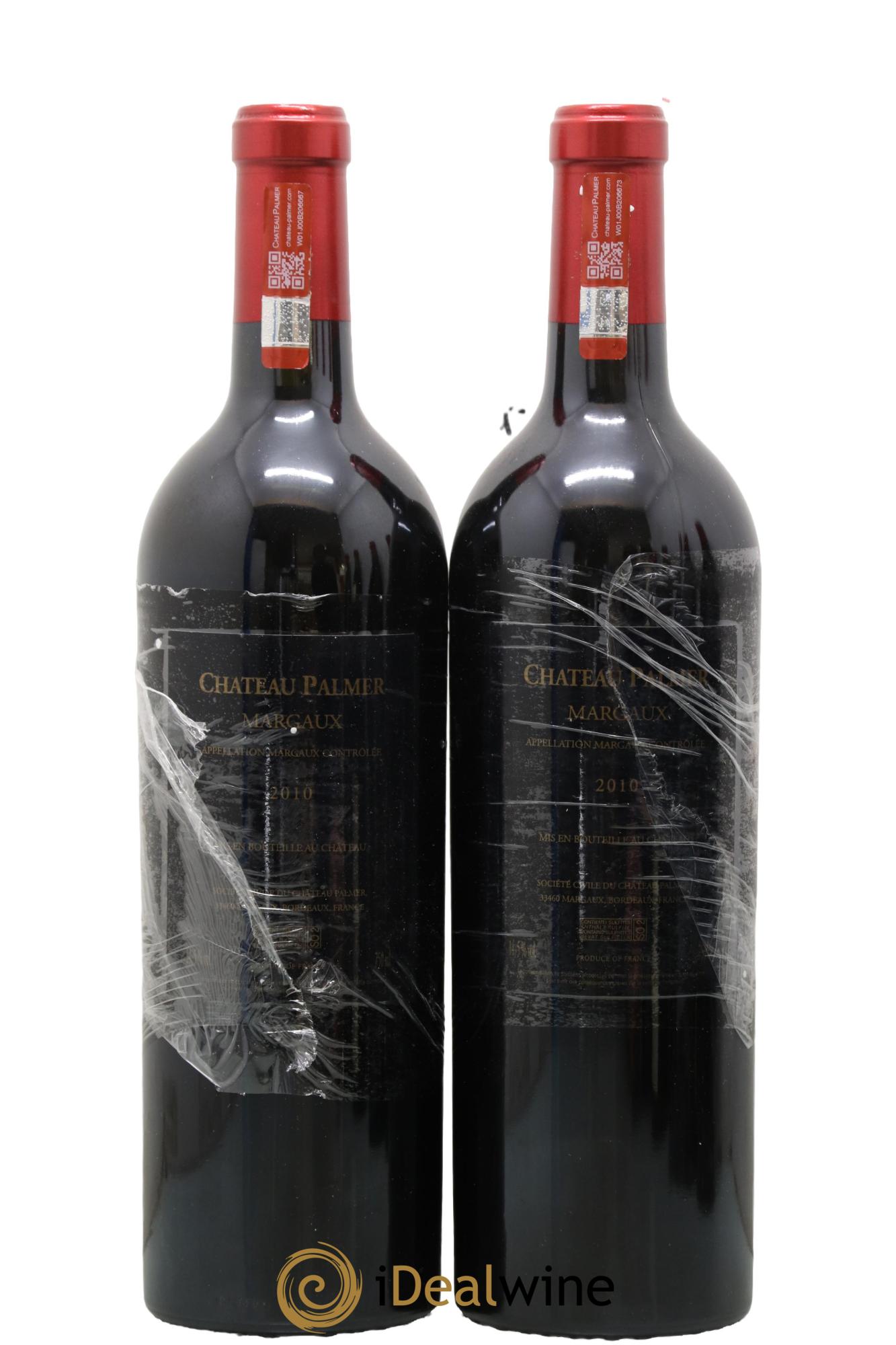 Château Palmer 3ème Grand Cru Classé 2010 - Lot of 2 bottles - 1