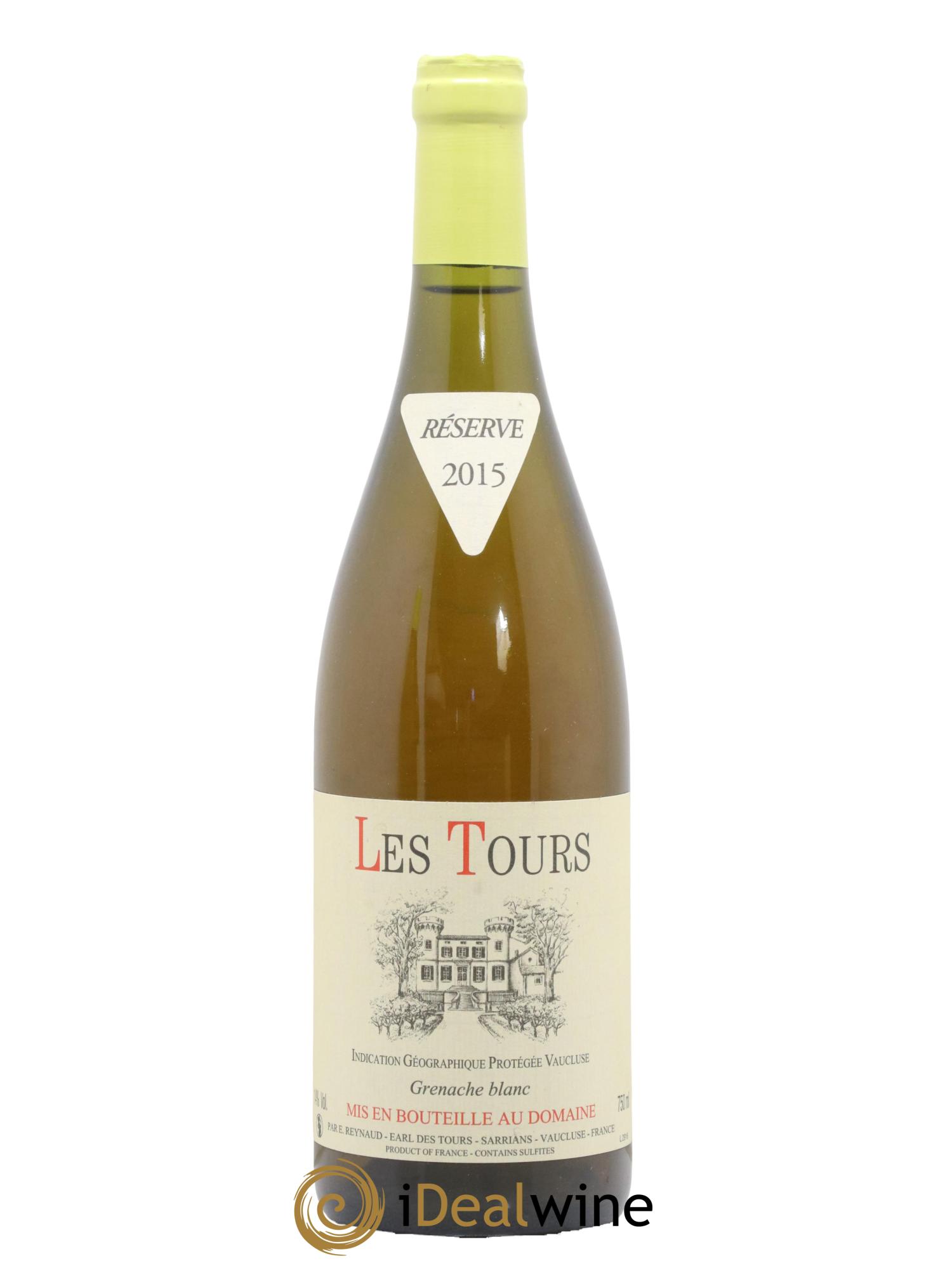 IGP Vaucluse (Vin de Pays de Vaucluse) Les Tours Grenache Blanc Emmanuel Reynaud 2015 - Lotto di 1 bottiglia - 0