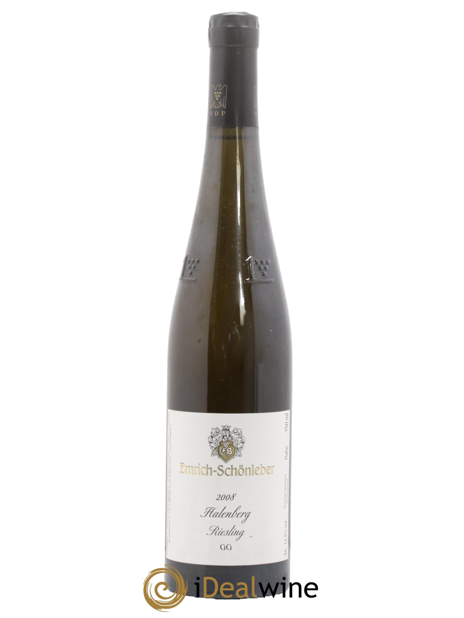 Allemagne Nahe Halenberg Riesling Trocken Emrich-Schonleber 2008 - Lot de 1 bouteille - 0