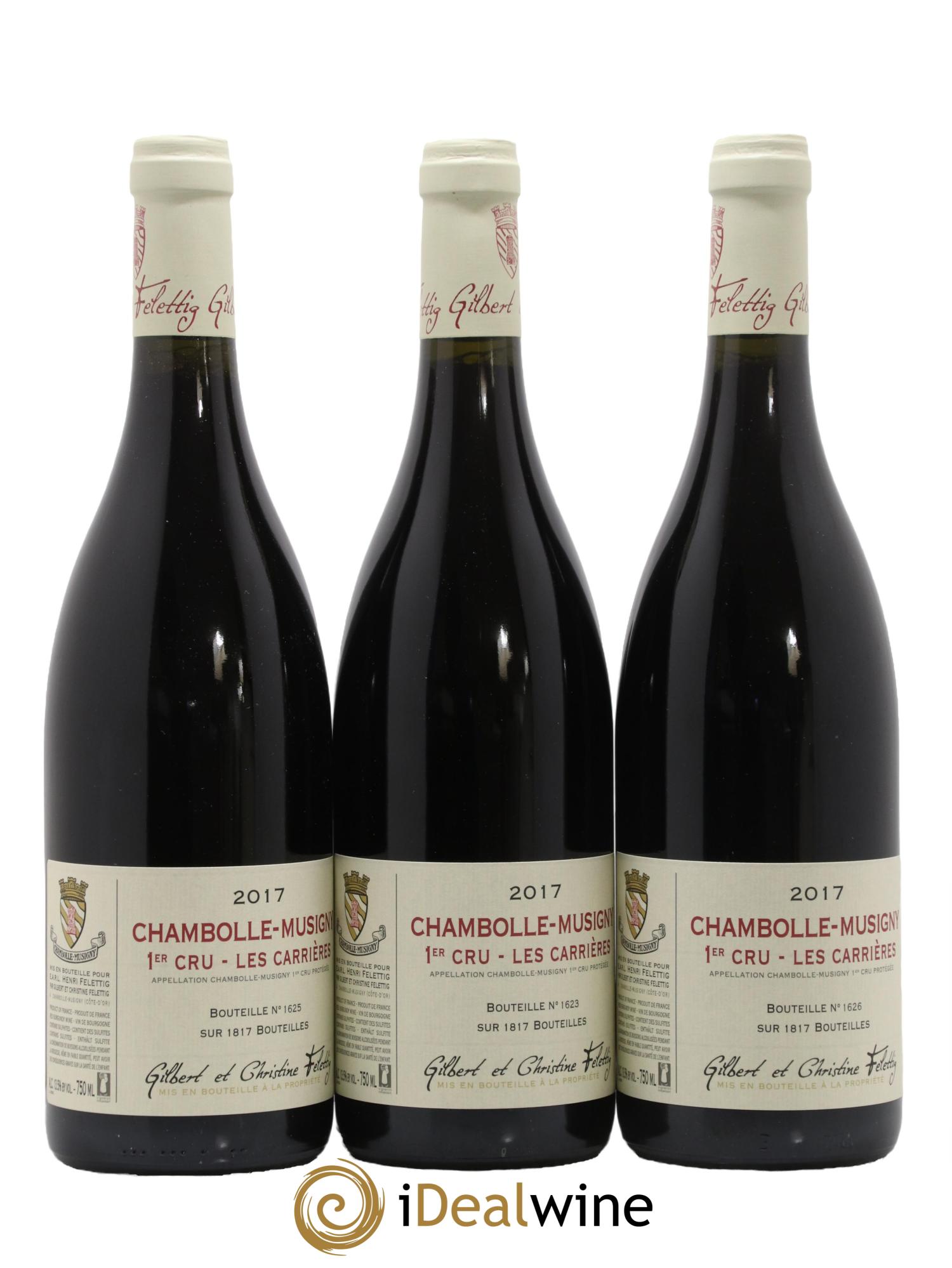 Chambolle-Musigny 1er Cru Les Carrières Felettig (Domaine) 2017 - Lot de 3 bouteilles - 0