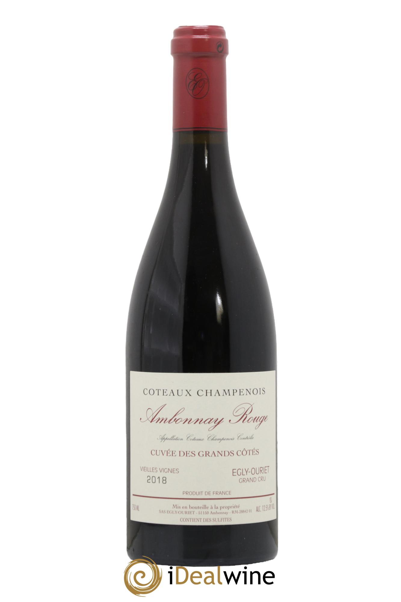 Grand Cru Ambonnay Cuvée des Grands Côtés VV Egly-Ouriet 2018 - Lot de 1 bouteille - 0