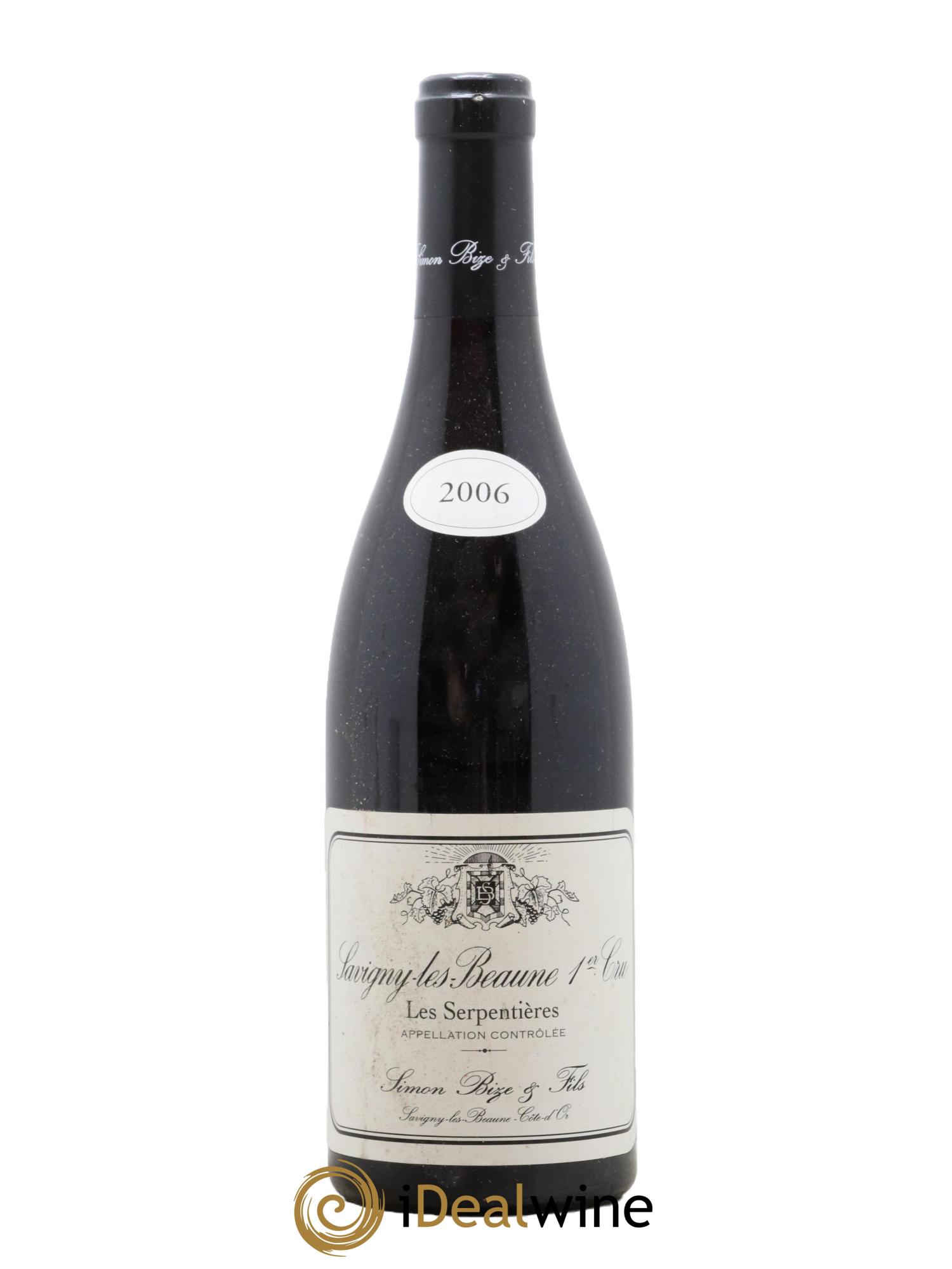 Savigny-lès-Beaune 1er Cru Les Serpentières Simon Bize & Fils 2006 - Posten von 1 Flasche - 0