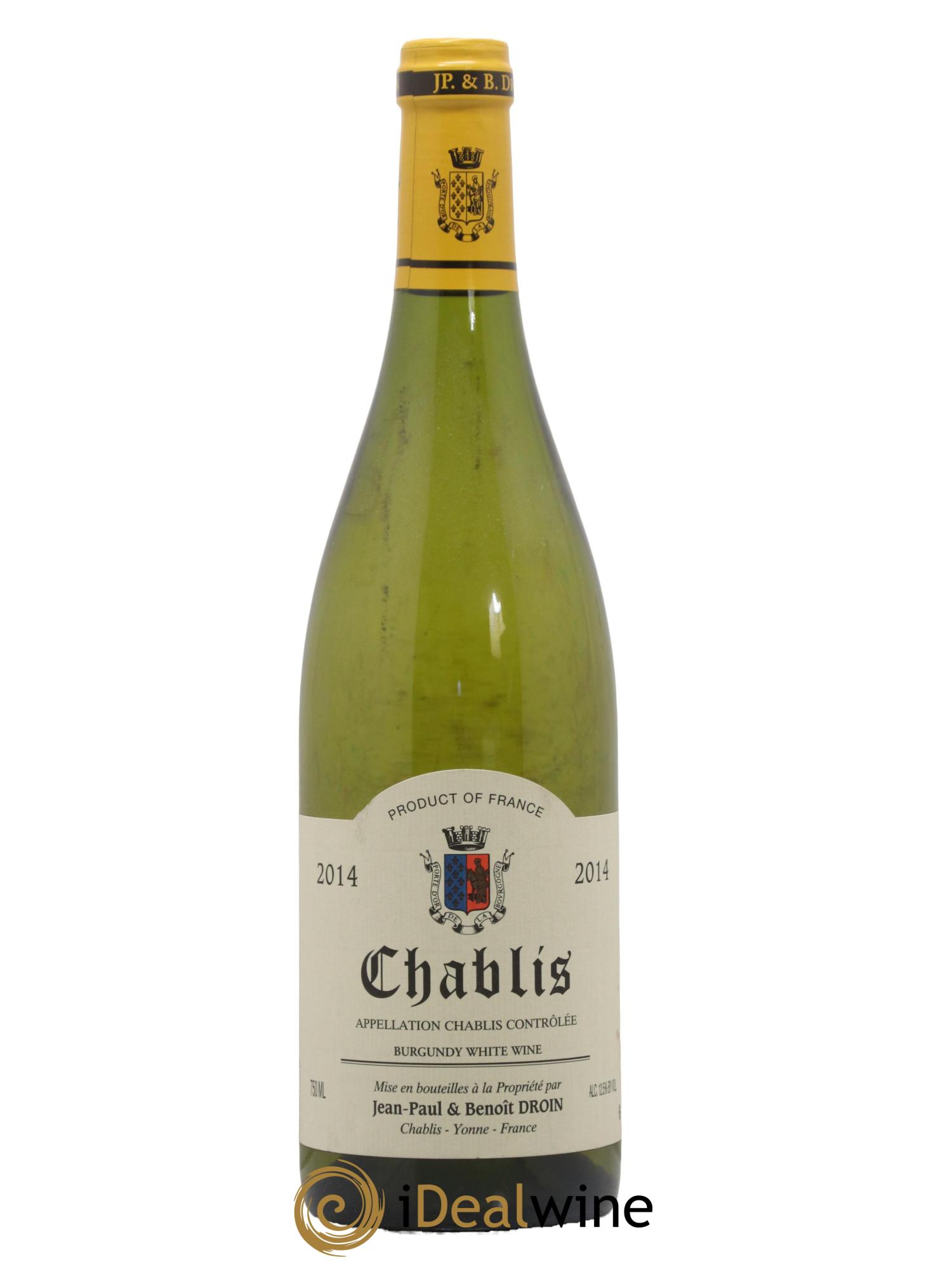 Chablis Jean-Paul & Benoît Droin (Domaine) 2014 - Posten von 1 Flasche - 0