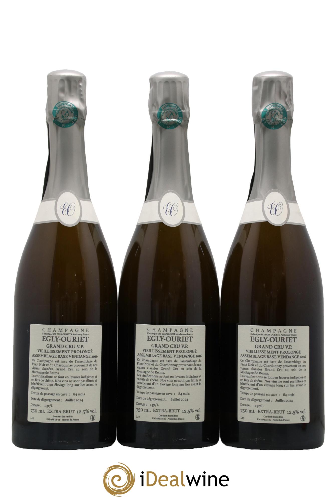 Extra Brut VP Egly-Ouriet - Lotto di 3 bottiglie - 1