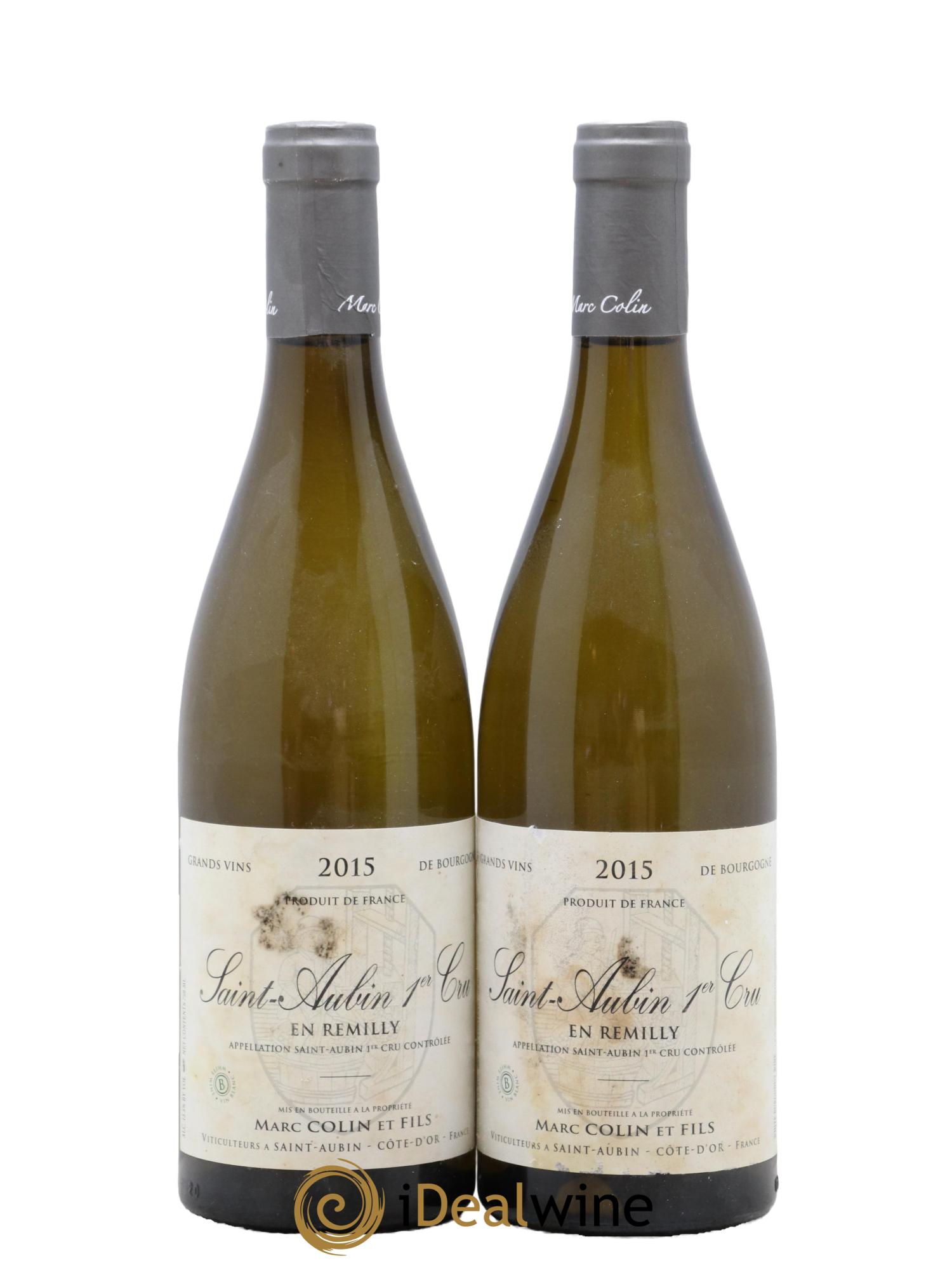 Saint-Aubin 1er Cru En Rémilly Marc Colin & Fils  2015 - Posten von 2 Flaschen - 0