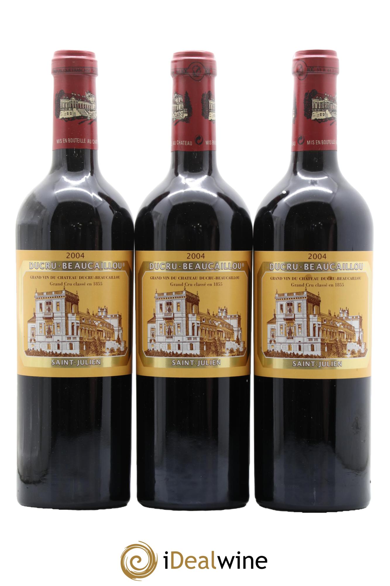 Château Ducru Beaucaillou 2ème Grand Cru Classé  2004 - Lot of 3 bottles - 0