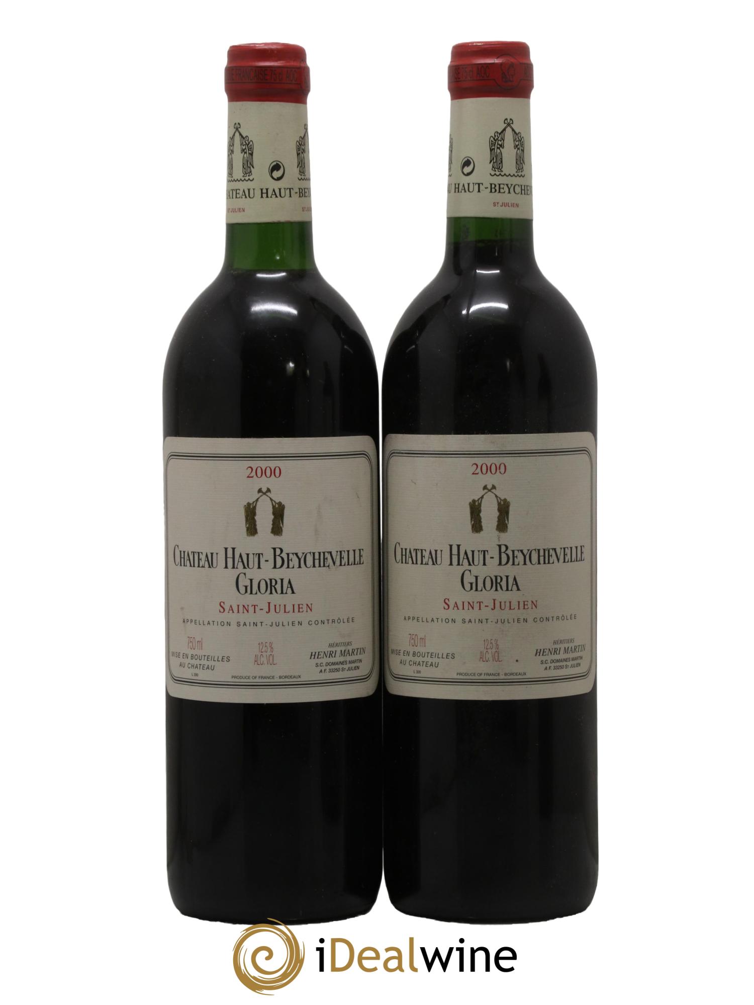 Château Haut Beychevelle Gloria 2000 - Lotto di 2 bottiglie - 0