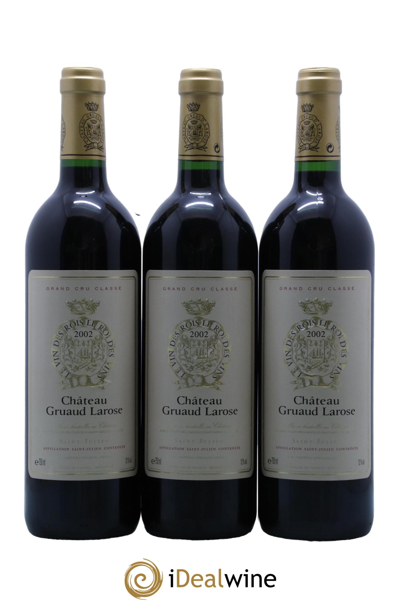 Château Gruaud Larose 2ème Grand Cru Classé  2002 - Lot de 6 bouteilles - 1