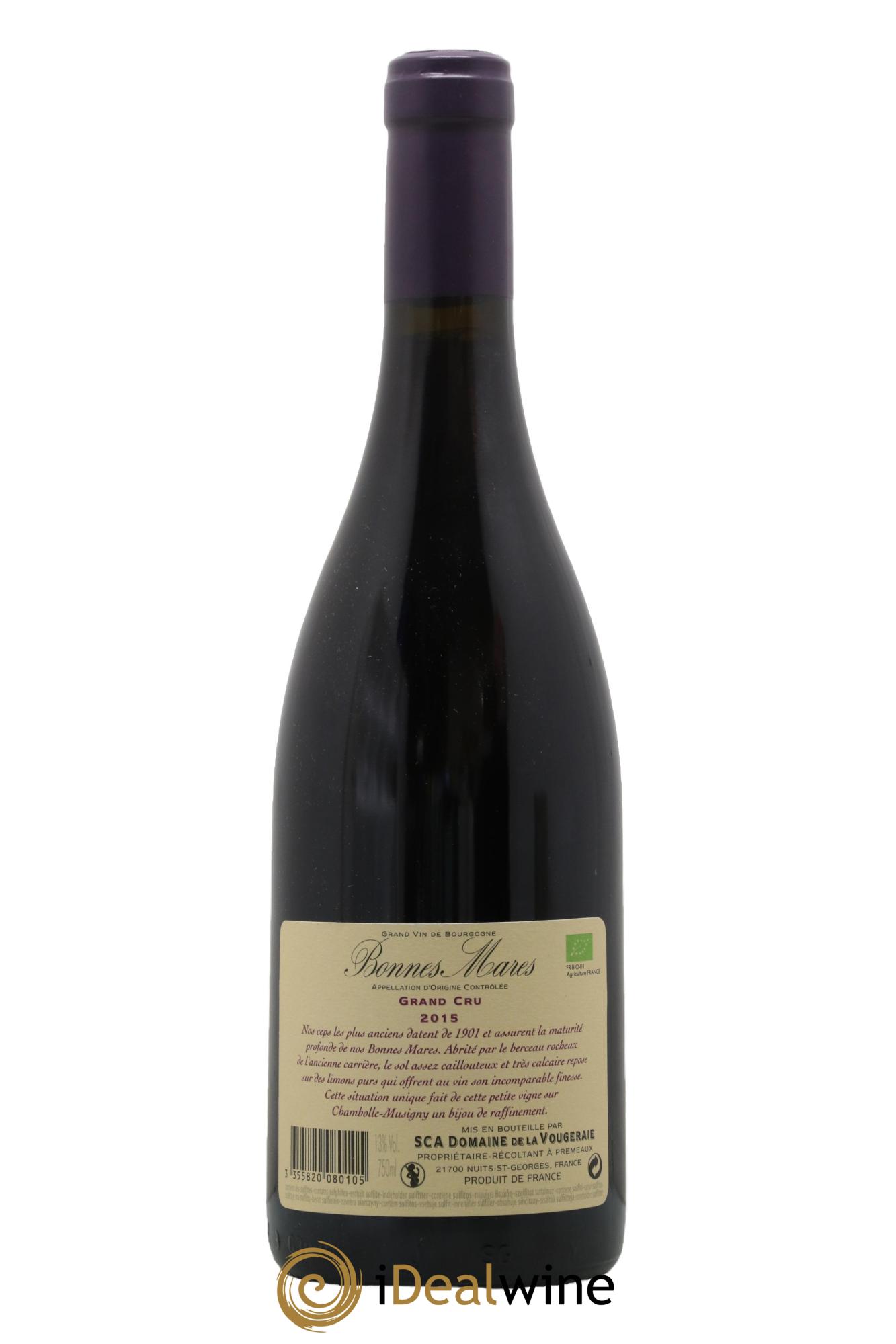 Bonnes-Mares Grand Cru La Vougeraie 2015 - Lot de 1 bouteille - 1