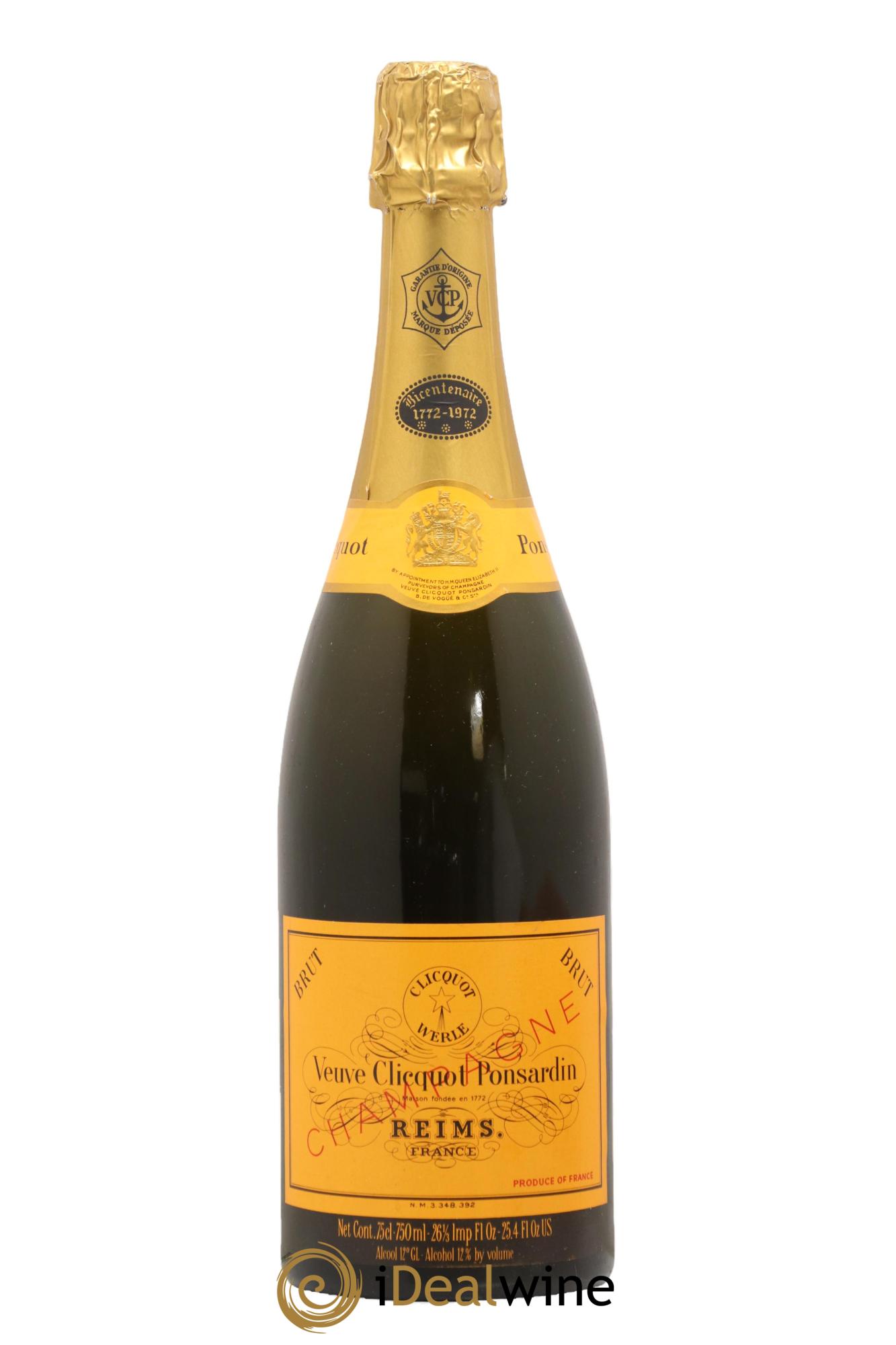 Bicentenaire 1772-1972 Veuve Clicquot Ponsardin - Lot of 1 bottle - 0