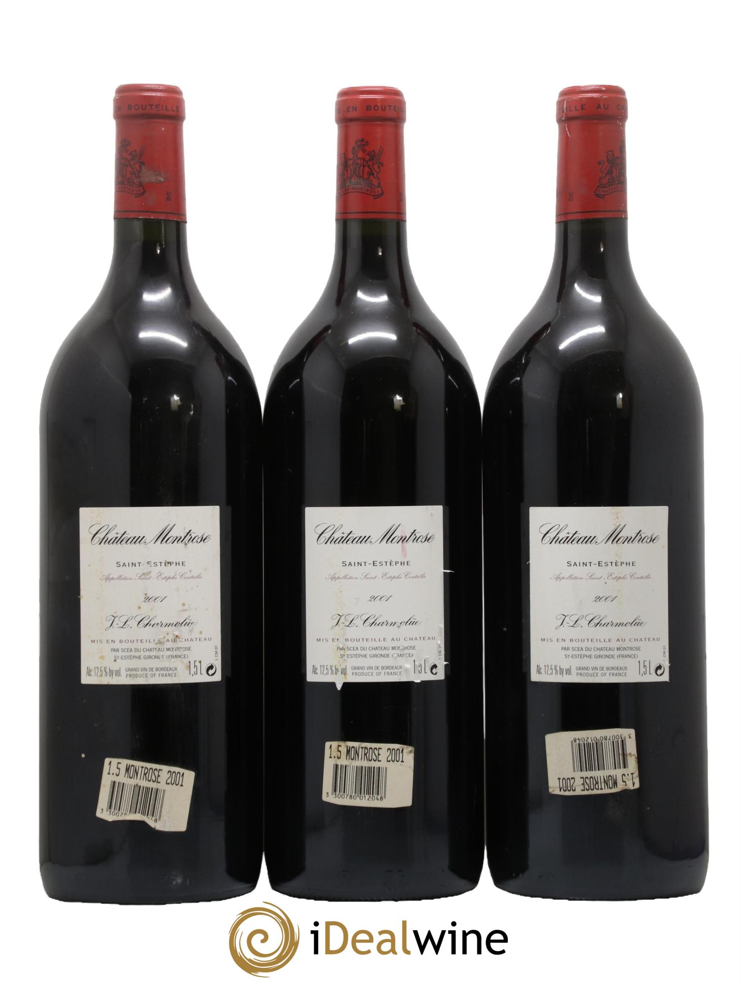 Château Montrose 2ème Grand Cru Classé 2001 - Lot de 3 magnums - 1