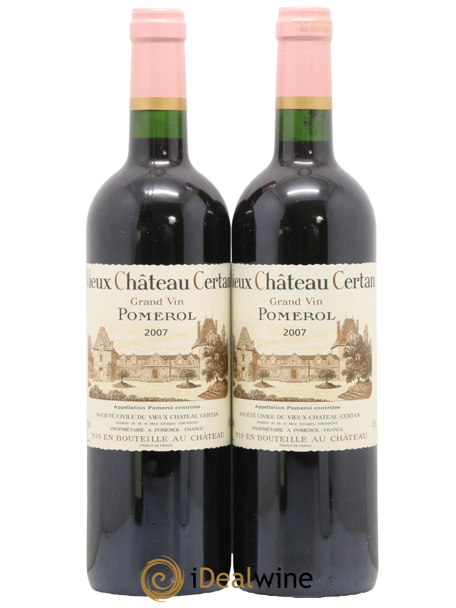 Vieux Château Certan 2007 - Lotto di 2 bottiglie - 0