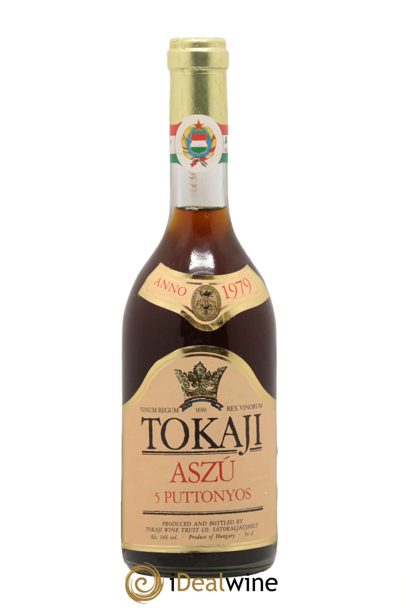 Tokaji Aszu 5 Puttonyos Allami Gadzasag 1979 - Posten von 1 Format 50cl - 0