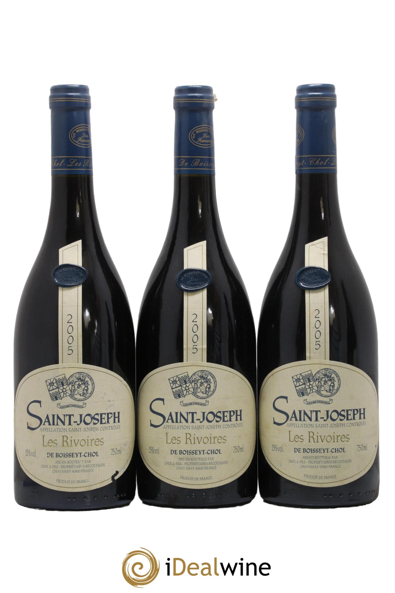 Saint-Joseph Les Rivoires Domaine De Boisseyt Chol 2005 - Lot of 6 bottles - 2