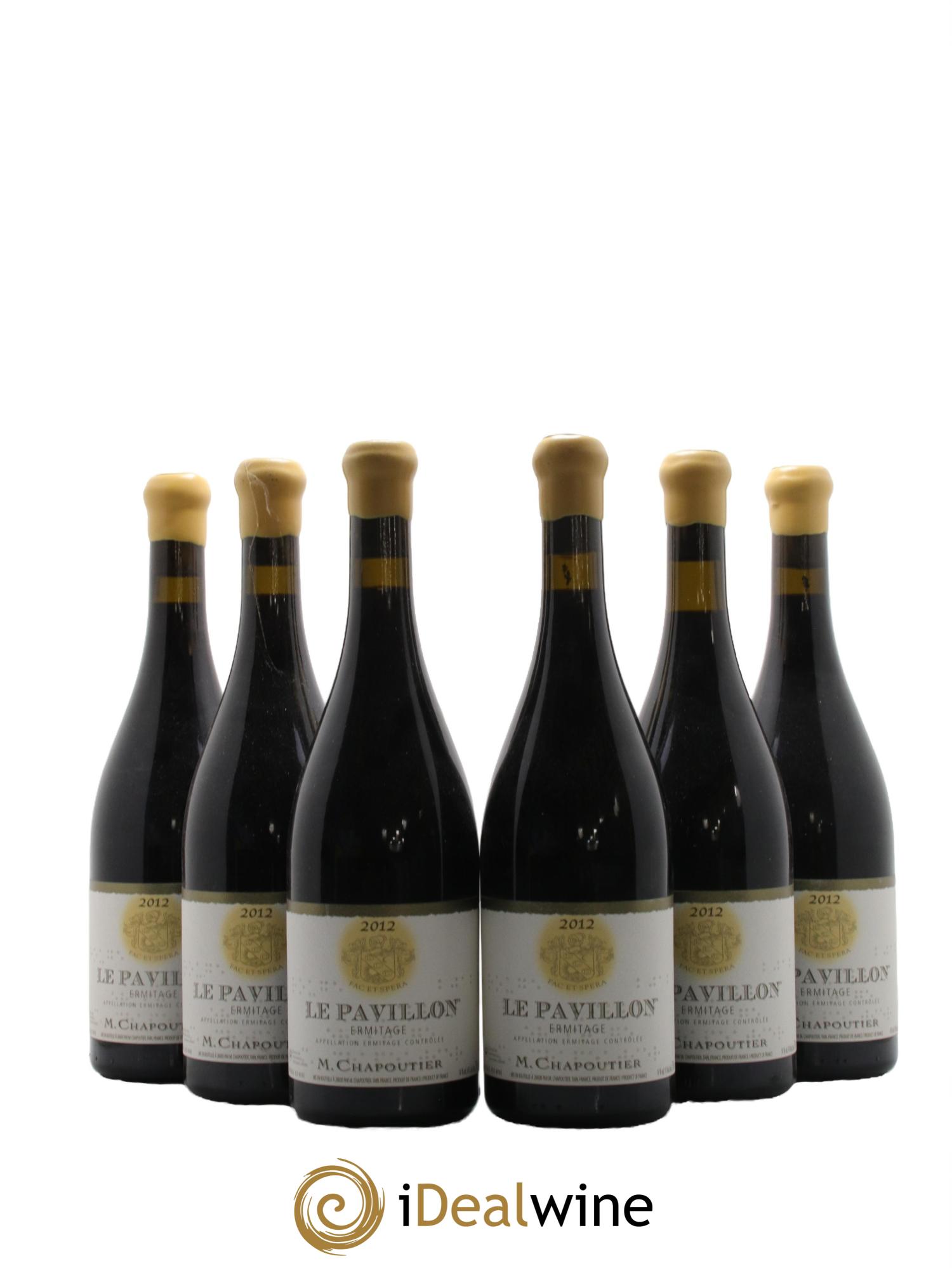 Hermitage Ermitage Le Pavillon Chapoutier 2012 - Lot de 6 bouteilles - 0