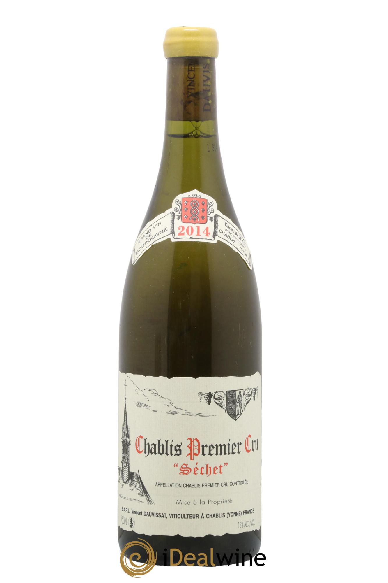 Chablis 1er Cru Séchet Vincent Dauvissat (Domaine) 2014 - Lot de 1 bouteille - 0