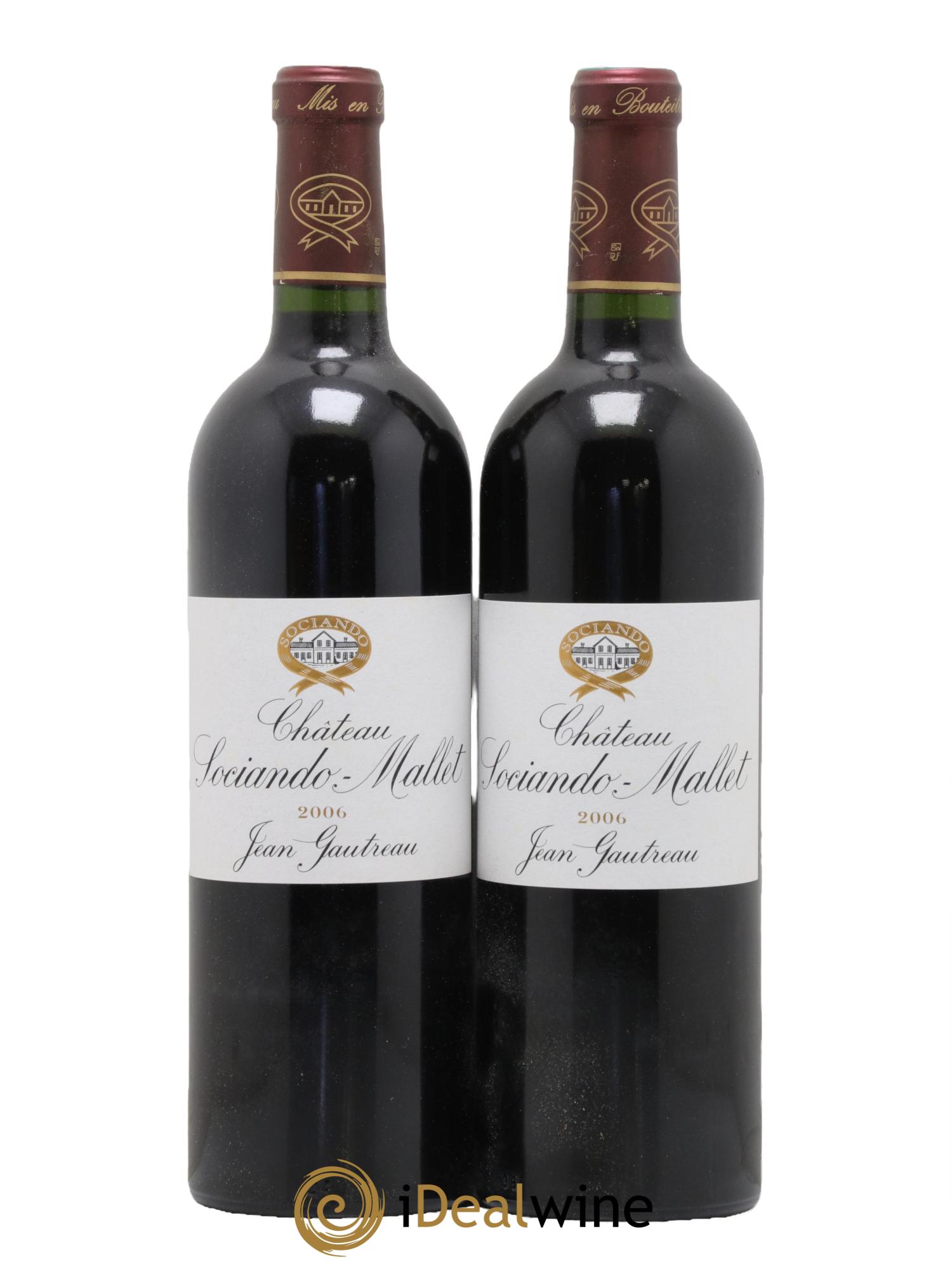 Château Sociando Mallet 2006 - Lot de 2 bouteilles - 0