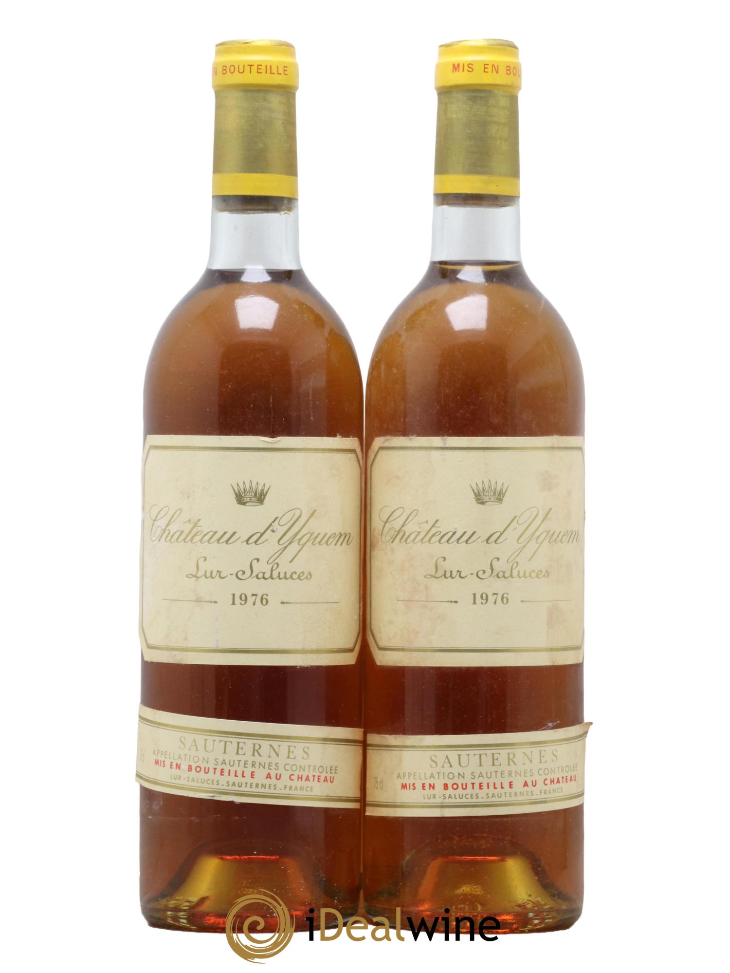 Château d' Yquem 1er Cru Classé Supérieur 1976 - Lot de 2 bouteilles - 0