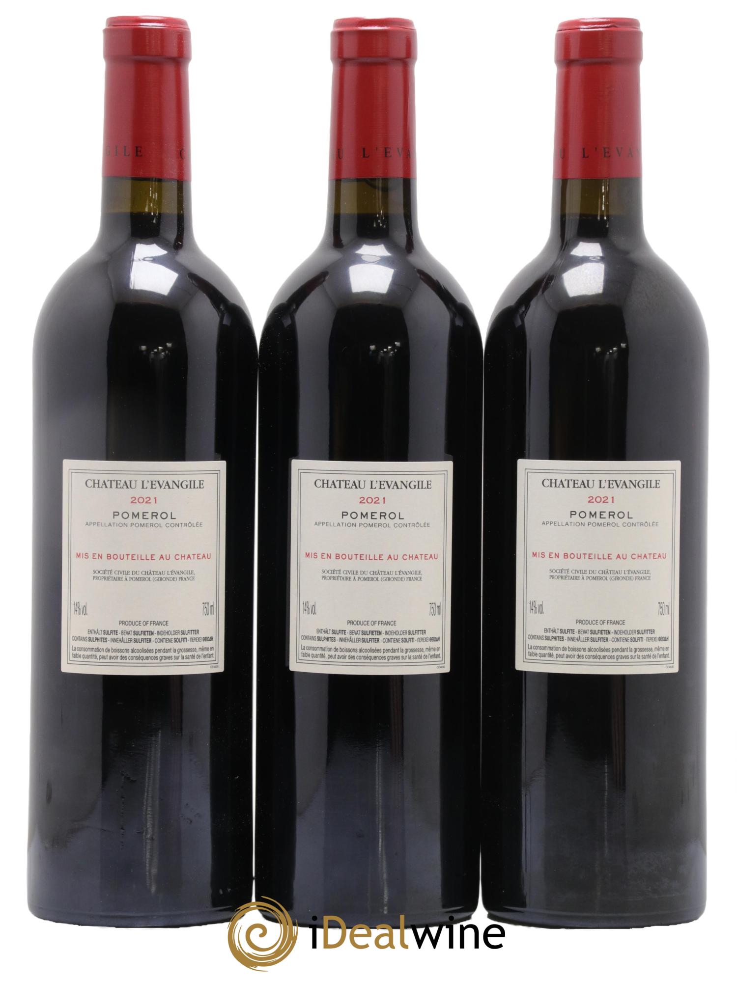 Château l' Évangile 2021 - Lot of 6 bottles - 2