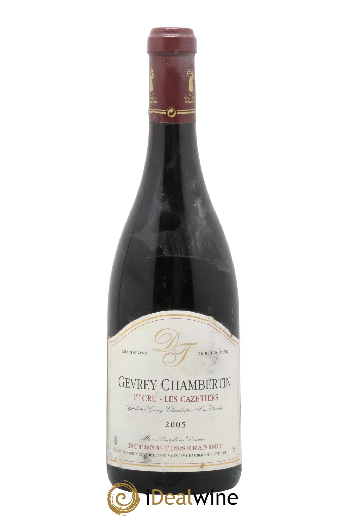 Gevrey-Chambertin 1er Cru Cazetiers Dupont-Tisserandot (Domaine) 2005 - Lot de 1 bouteille - 0