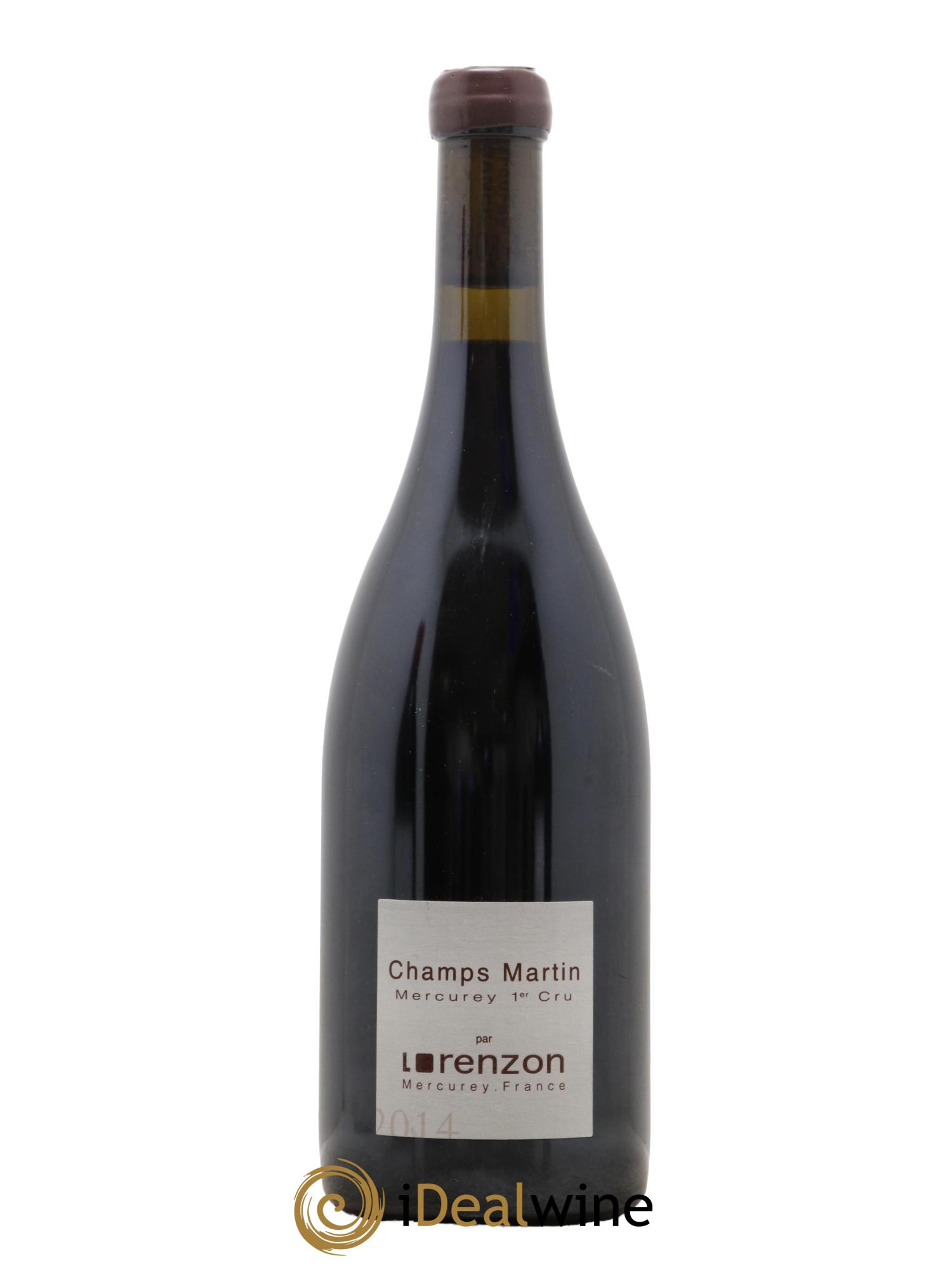 Mercurey 1er Cru Les Champs Martin Bruno Lorenzon 2014 - Lot of 1 bottle - 0