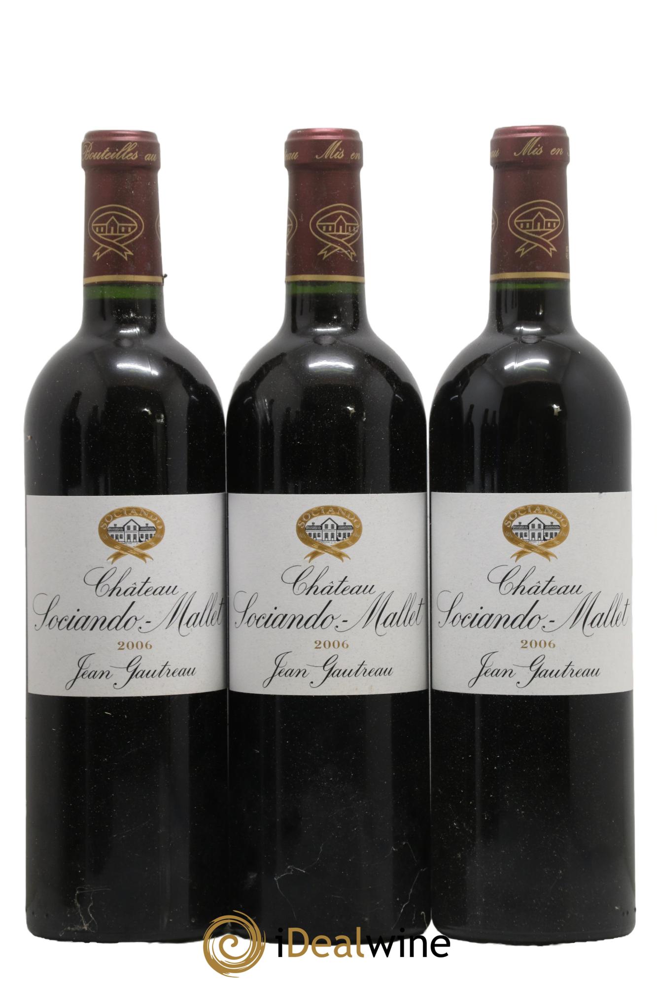 Château Sociando Mallet 2006 - Lot de 6 bouteilles - 1