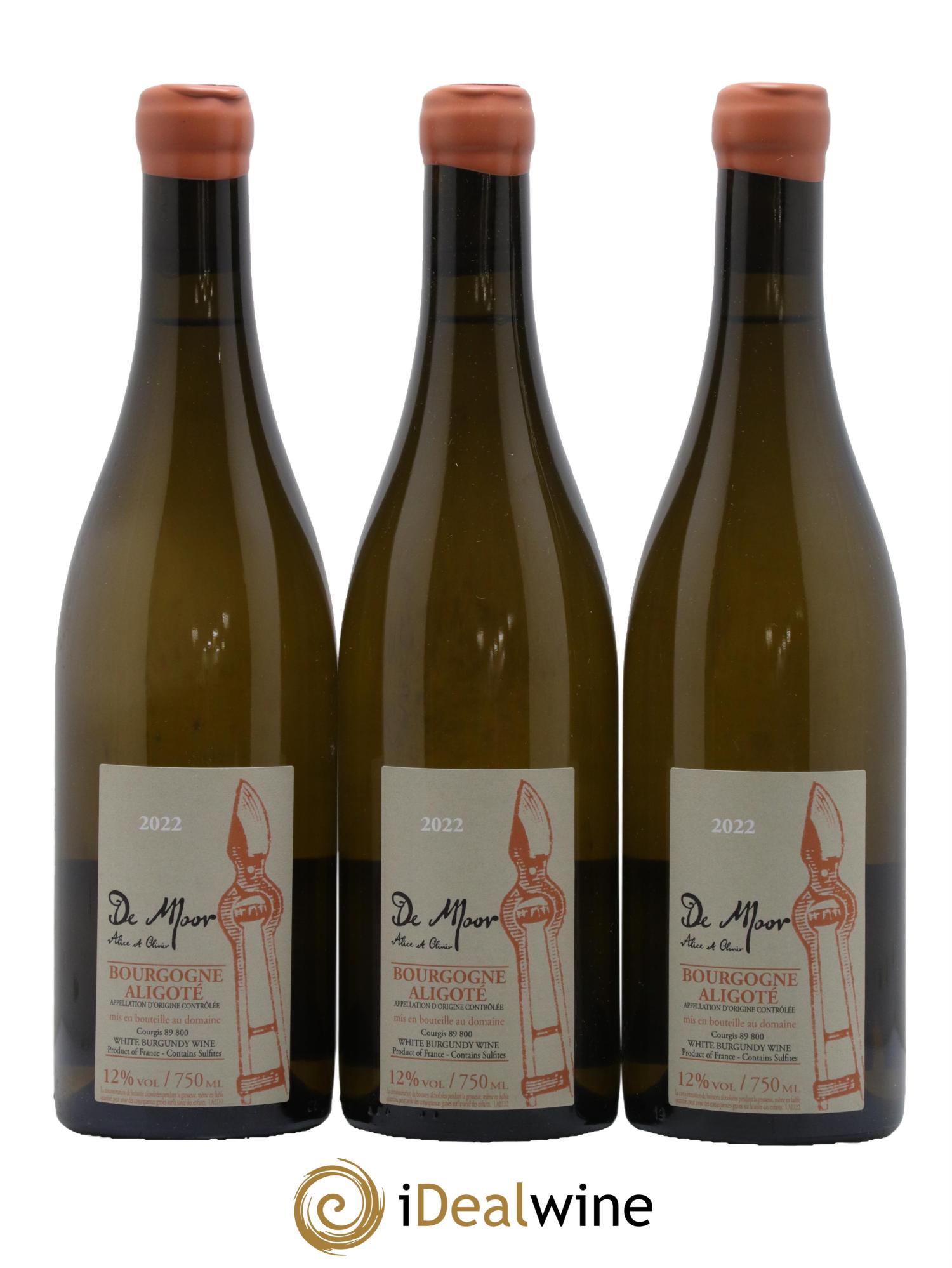 Bourgogne Aligoté Alice et Olivier De Moor 2022 - Lot of 3 bottles - 0