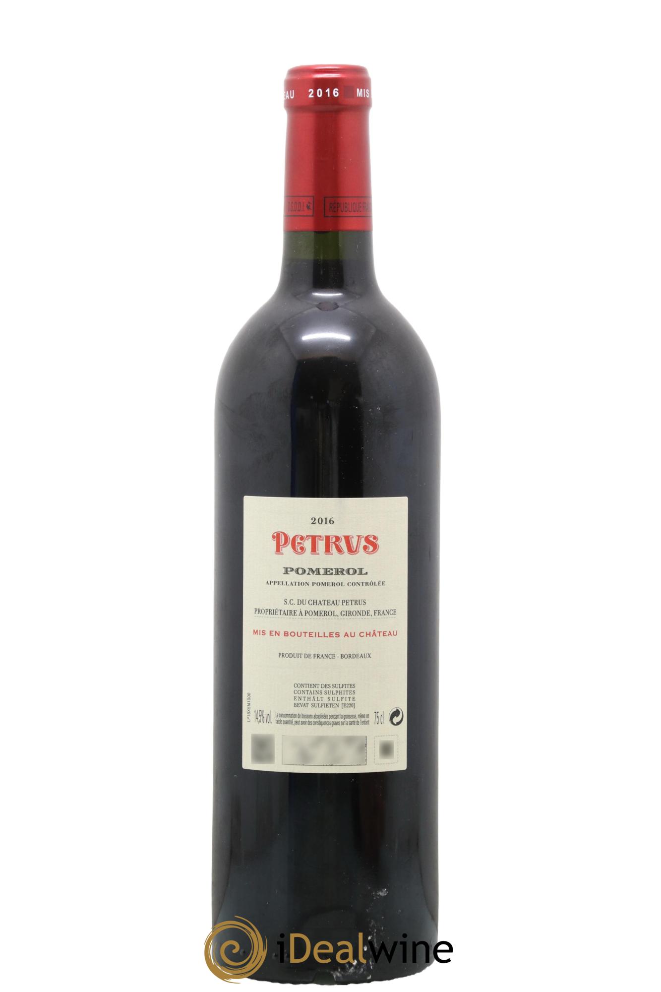 Petrus 2016 - Lot de 1 bouteille - 1