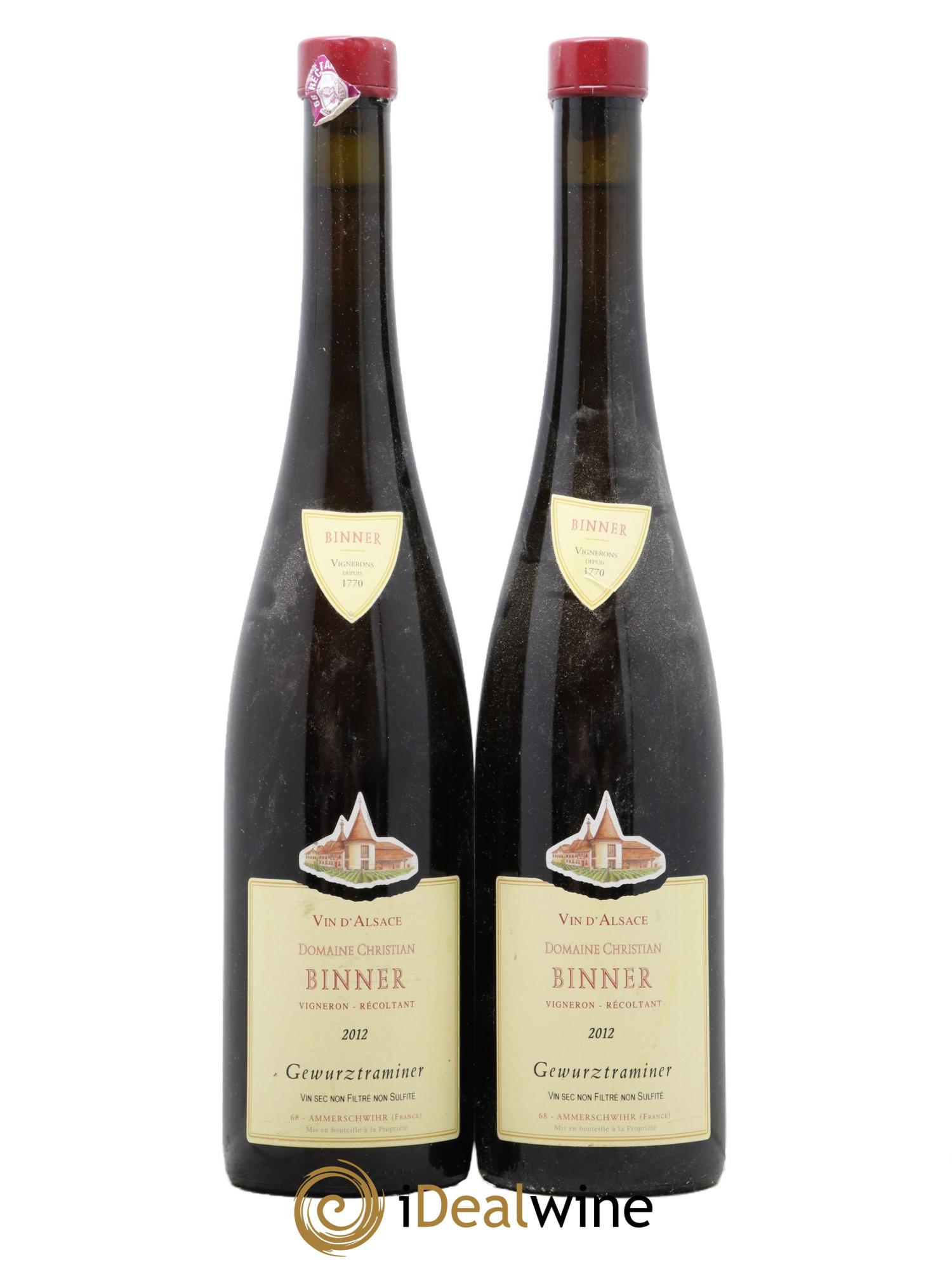 Alsace Gewurtztraminer Christian Binner 2012 - Posten von 2 Flaschen - 0