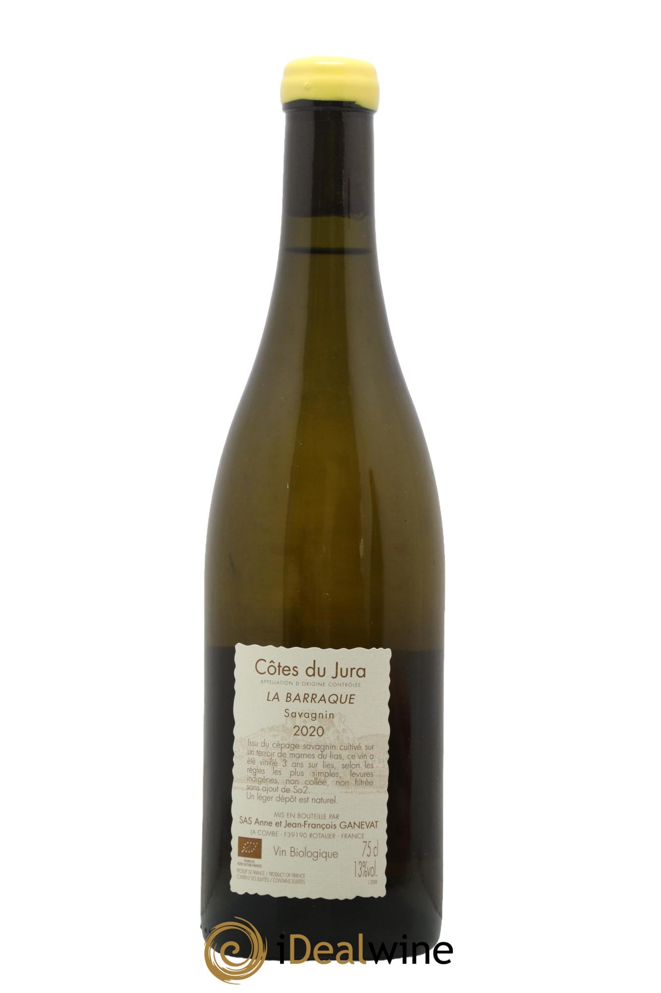 Côtes du Jura La Barraque Savagnin Anne et Jean François Ganevat 2020 - Lot of 1 bottle - 1