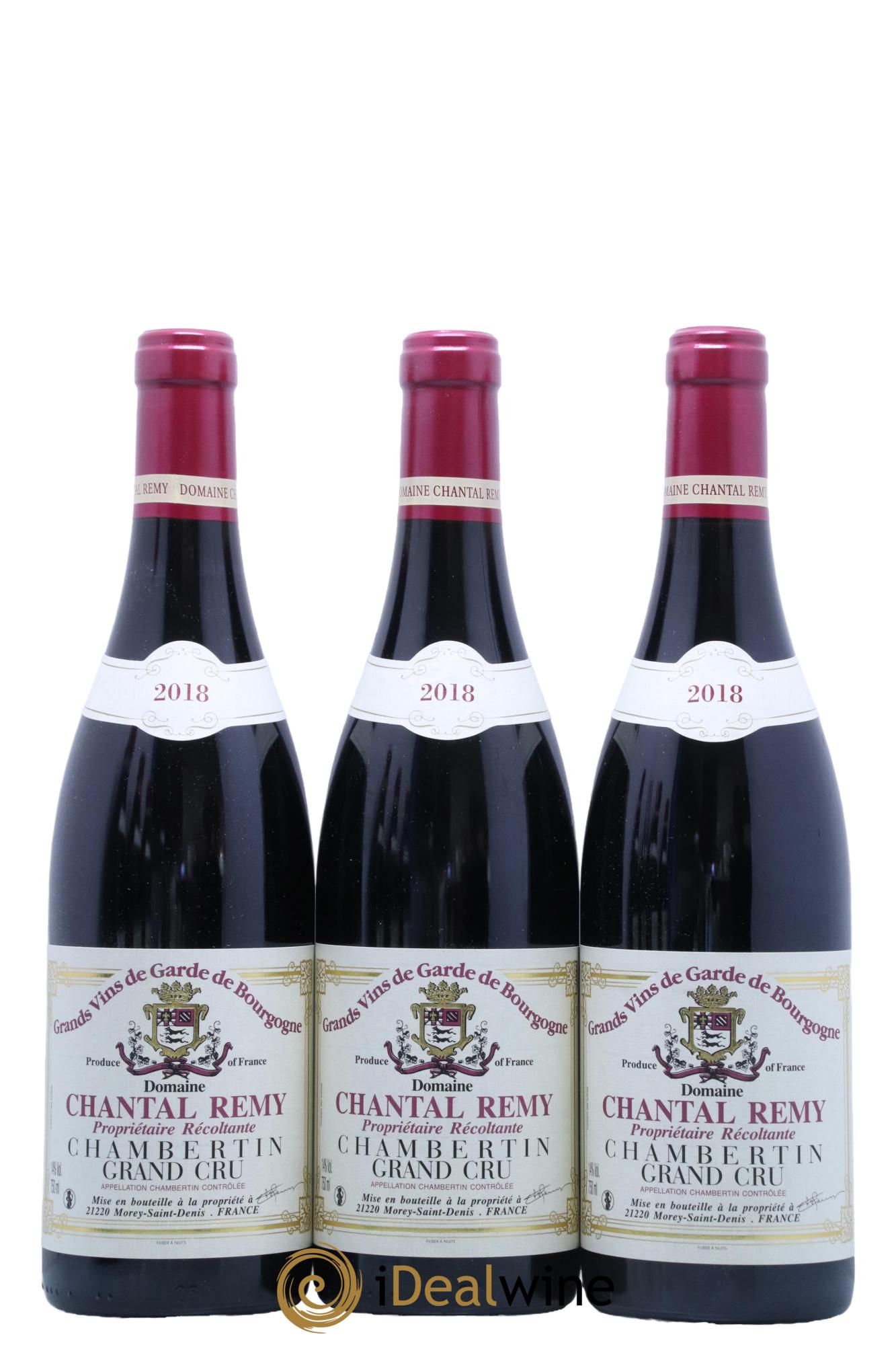 Chambertin Grand Cru Domaine Chantal Remy 2018 - Lot de 6 bouteilles - 2