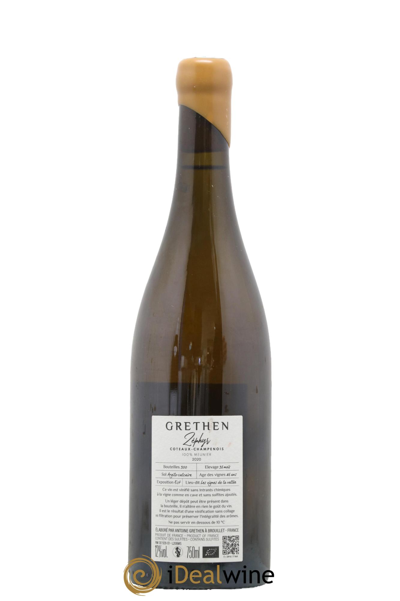 Coteaux Champenois Zephyr Grethen 2020 - Posten von 1 Flasche - 1