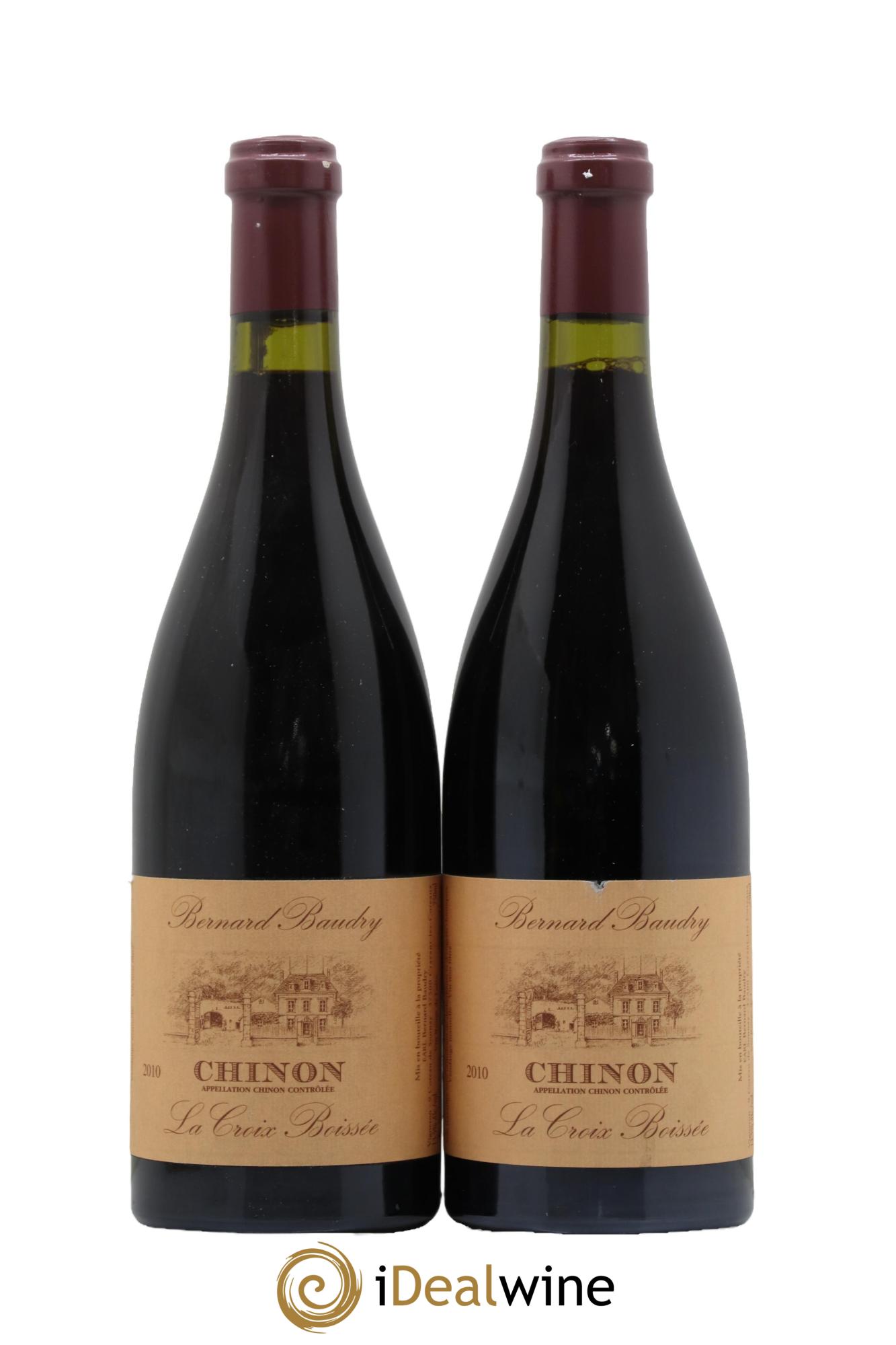 Chinon La Croix Boissée Bernard Baudry 2010 - Lotto di 2 bottiglie - 0