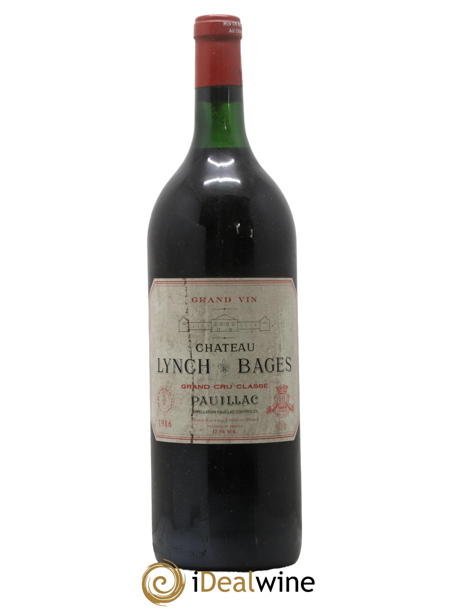 Château Lynch Bages 5ème Grand Cru Classé 1986 - Lotto di 1 magnum - 0