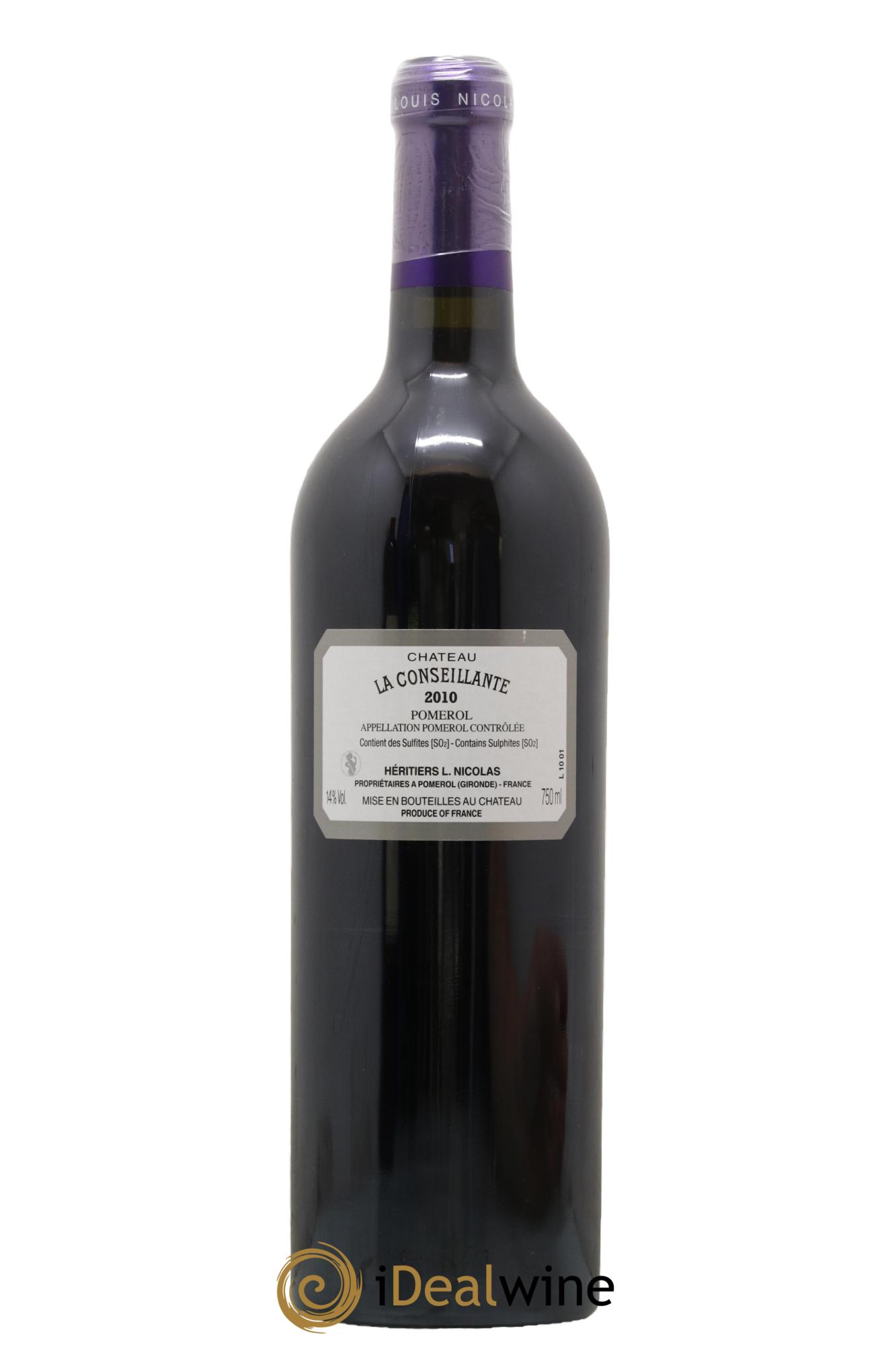 Château la Conseillante 2010 - Lot de 1 bouteille - 1