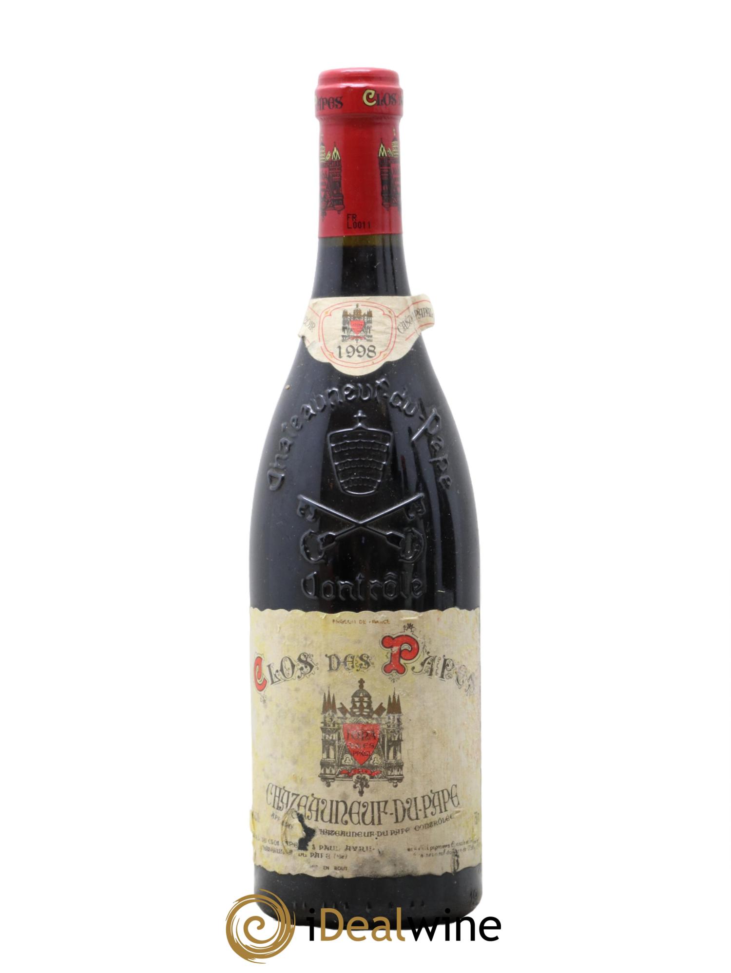 Châteauneuf-du-Pape Clos des Papes - Paul Avril 1998 - Lotto di 1 bottiglia - 0