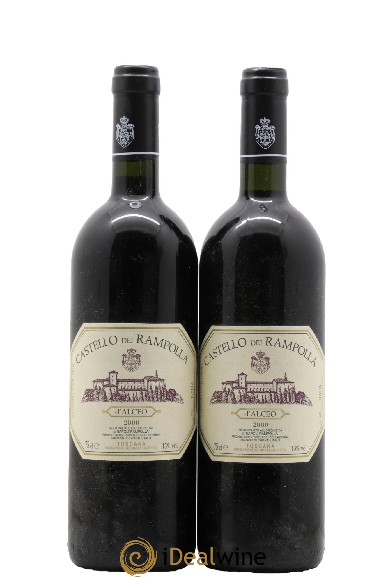 Toscane Castello Dei Rampolla Vigna d'Alceo 2000 - Posten von 2 Flaschen - 0