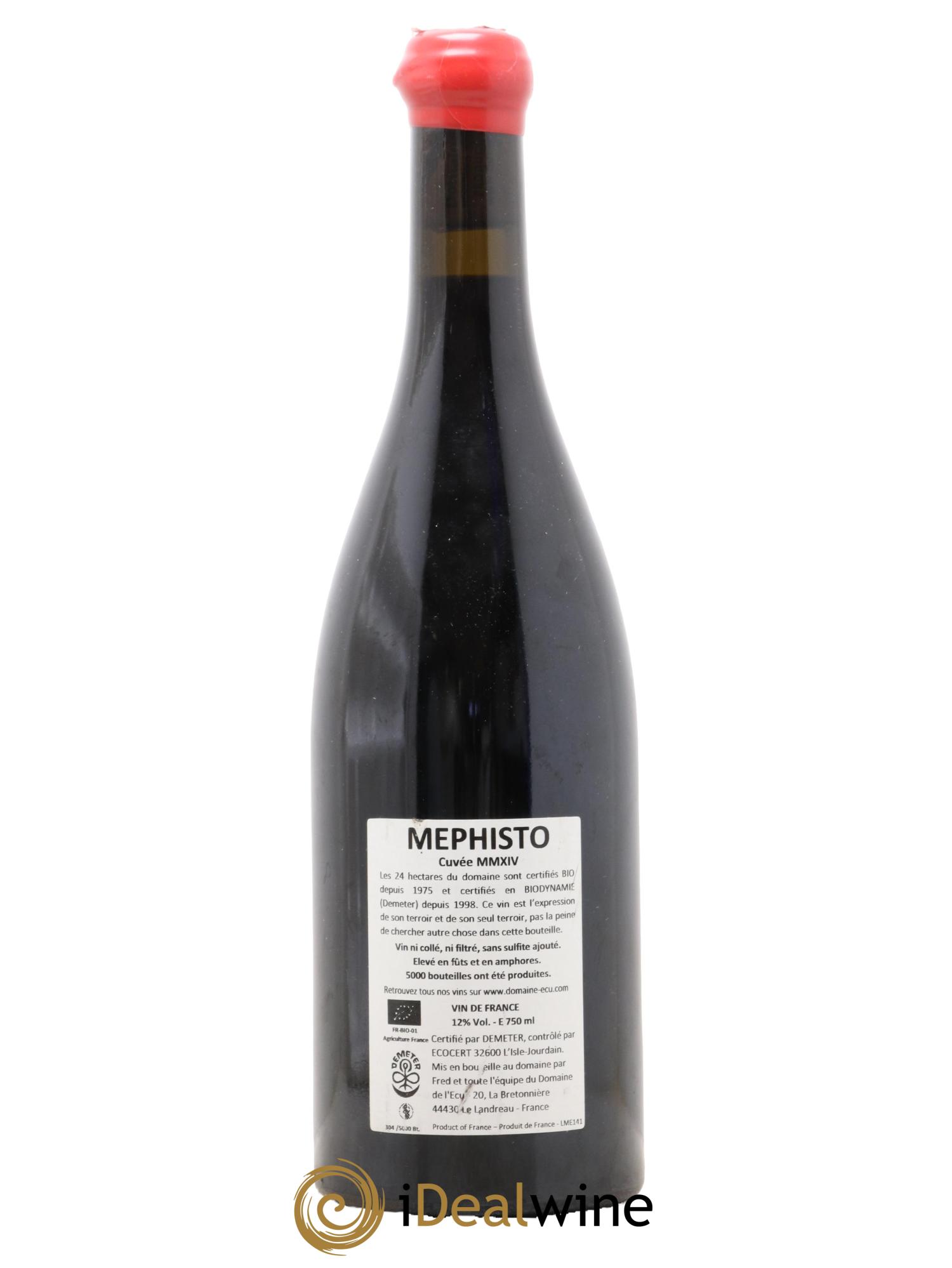 Vin de France Méphisto Domaine de L'Ecu 2014 - Posten von 1 Flasche - 1