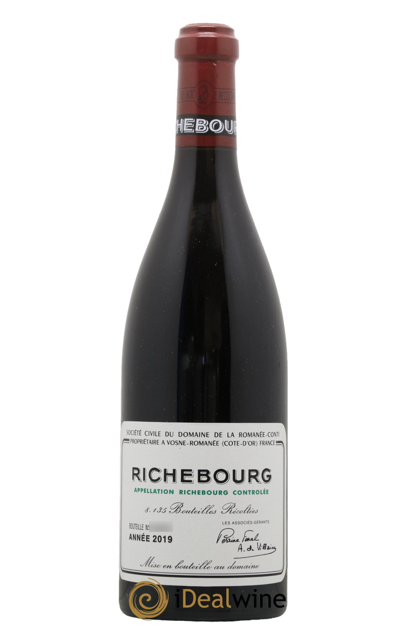 Richebourg Grand Cru Domaine de la Romanée-Conti 2019 - Lot de 1 bouteille - 0